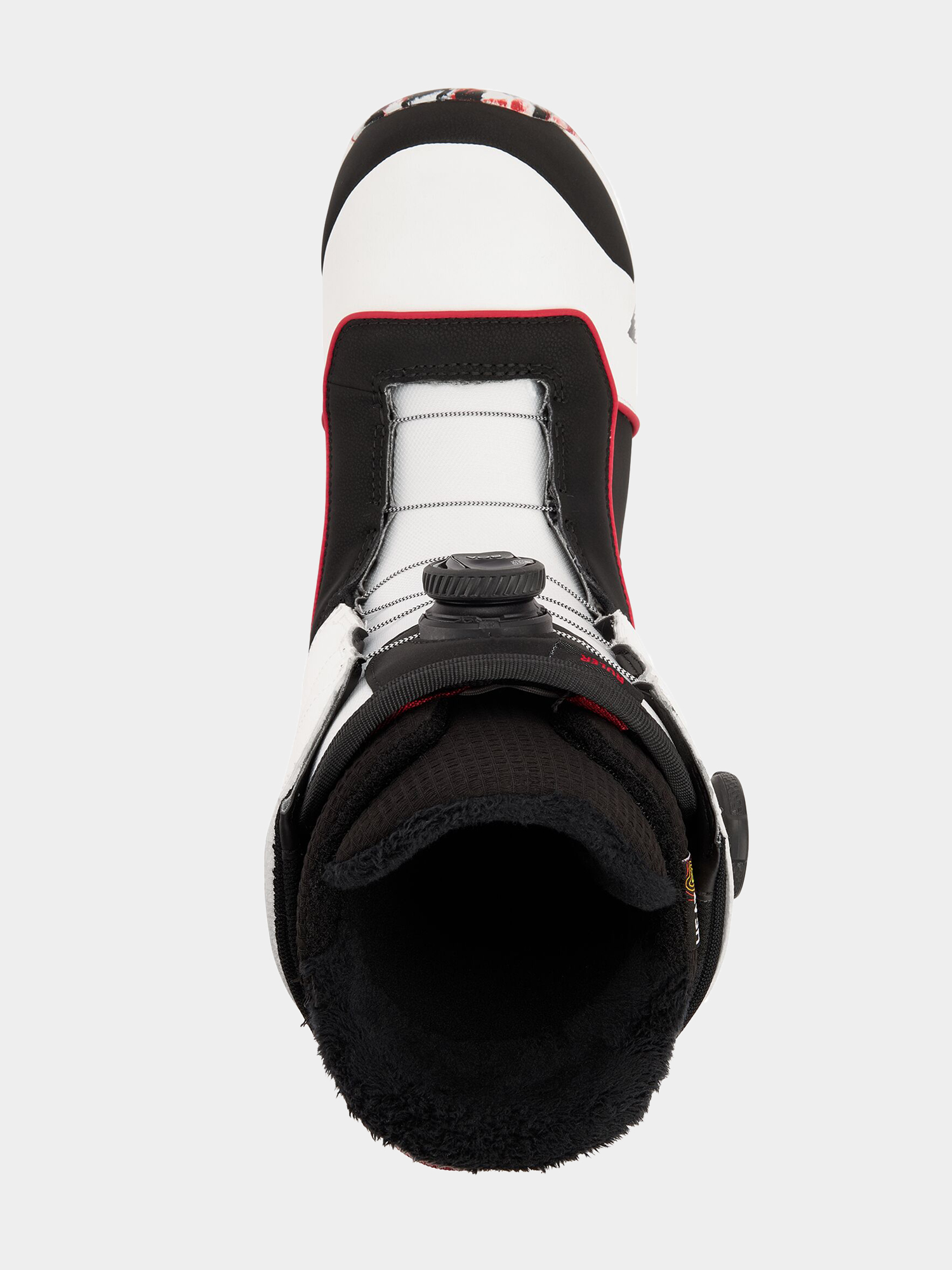 Mens Burton Ruler Boa Snowboard boots (white/black/red)