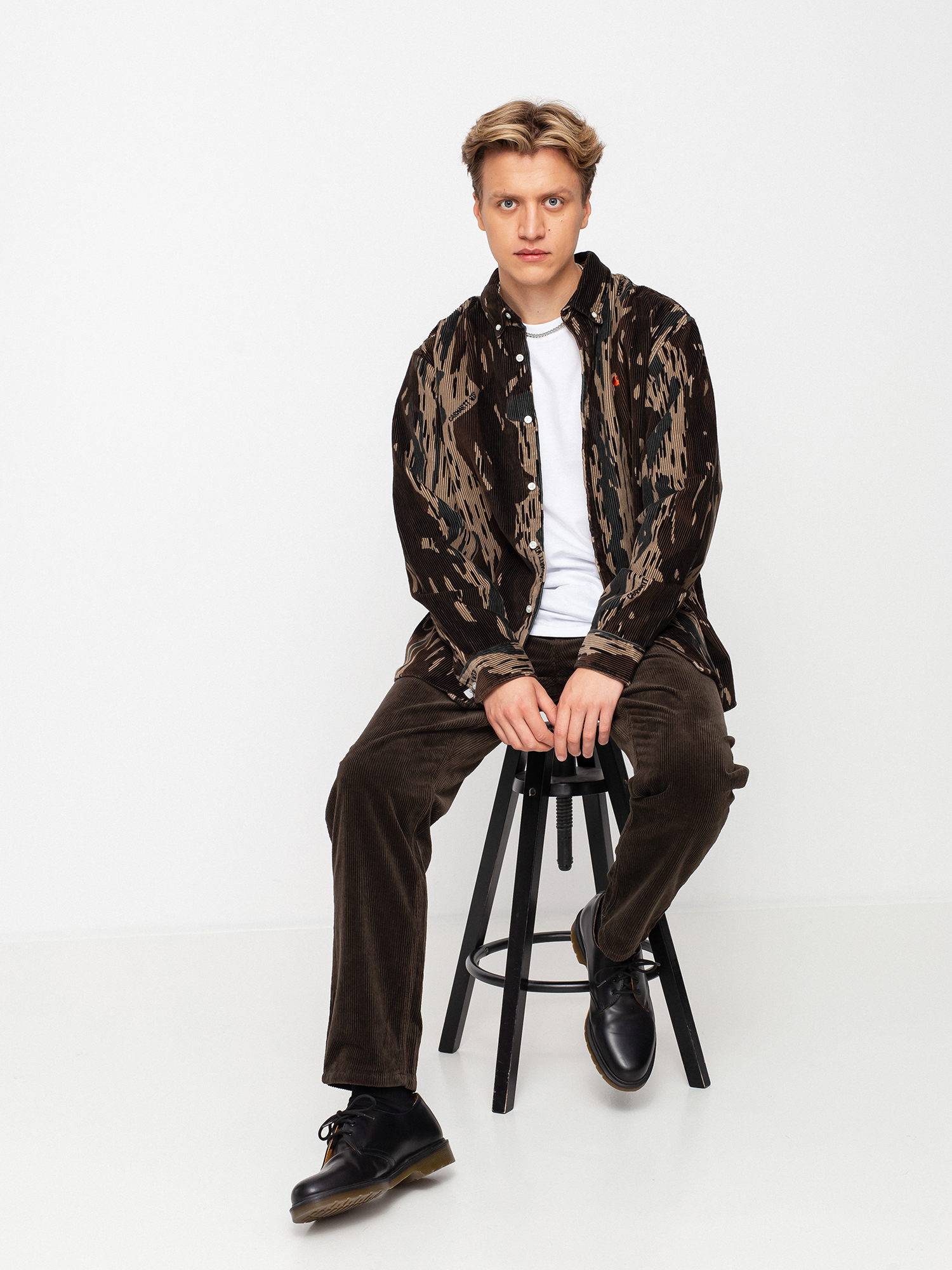 Carhartt WIP Madison Cord Shirt camo (camo unite/copperton)