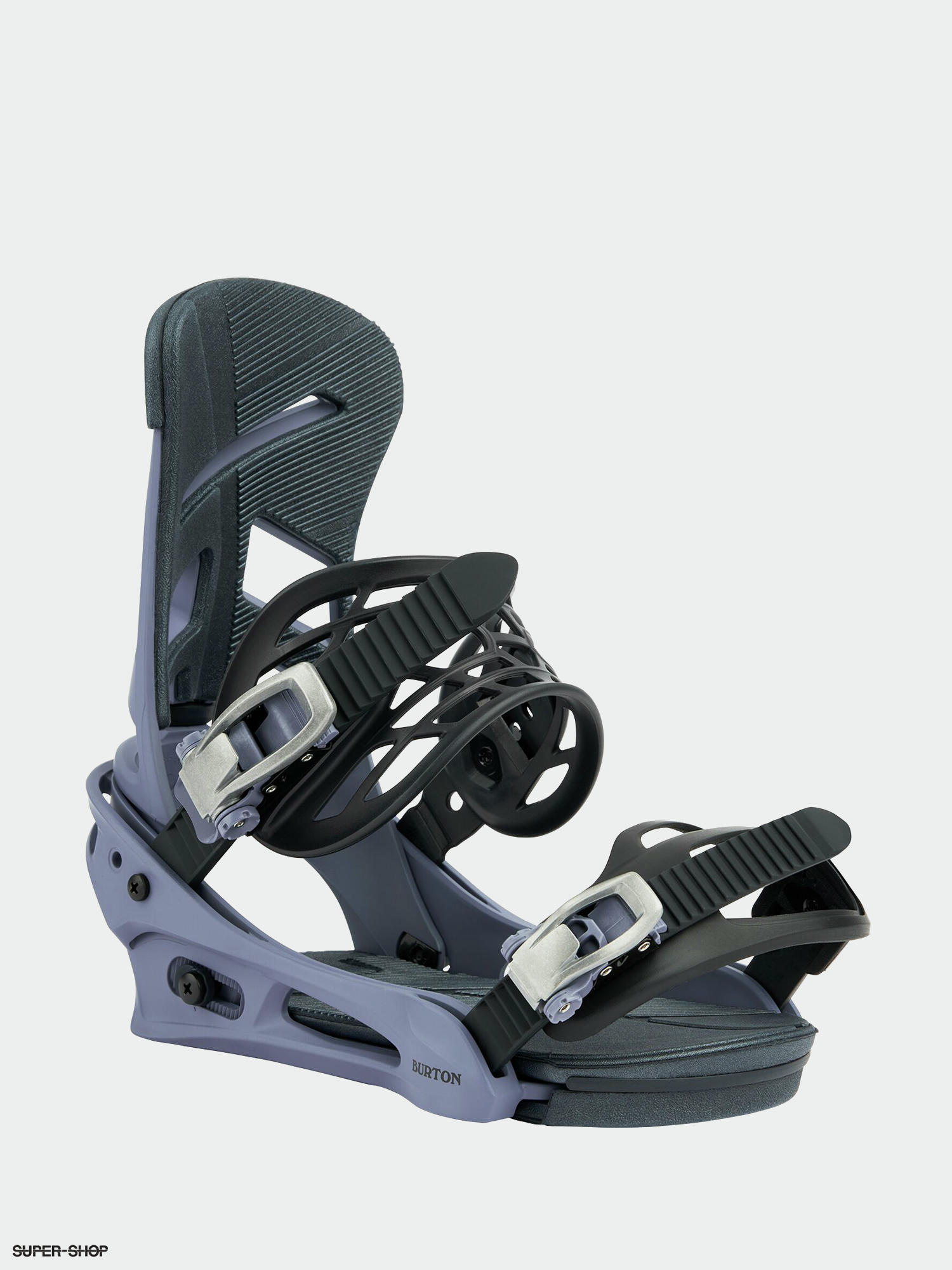 Mens Burton Mission Reflex Snowboard bindings blue gray