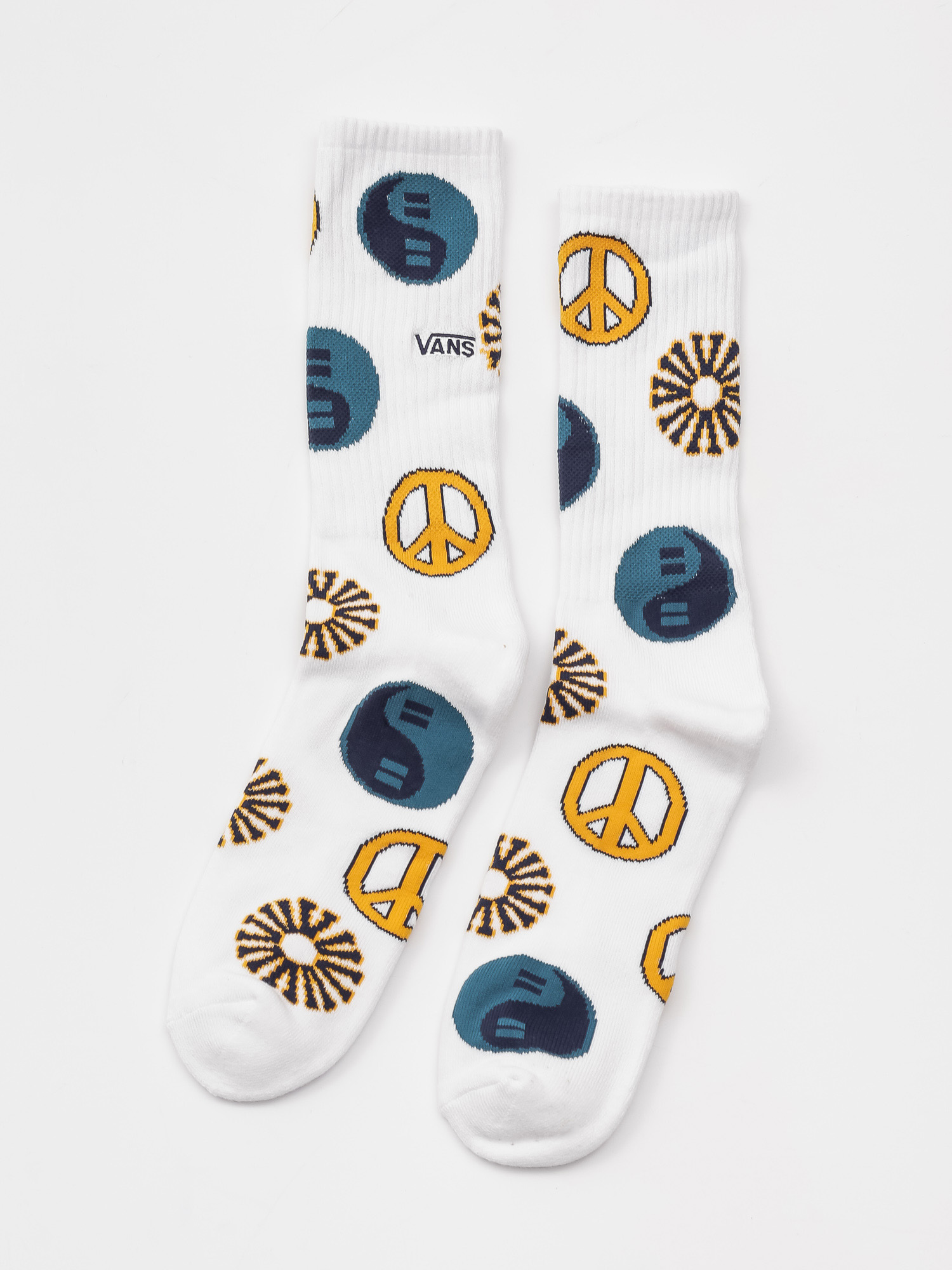 vans crew socks white