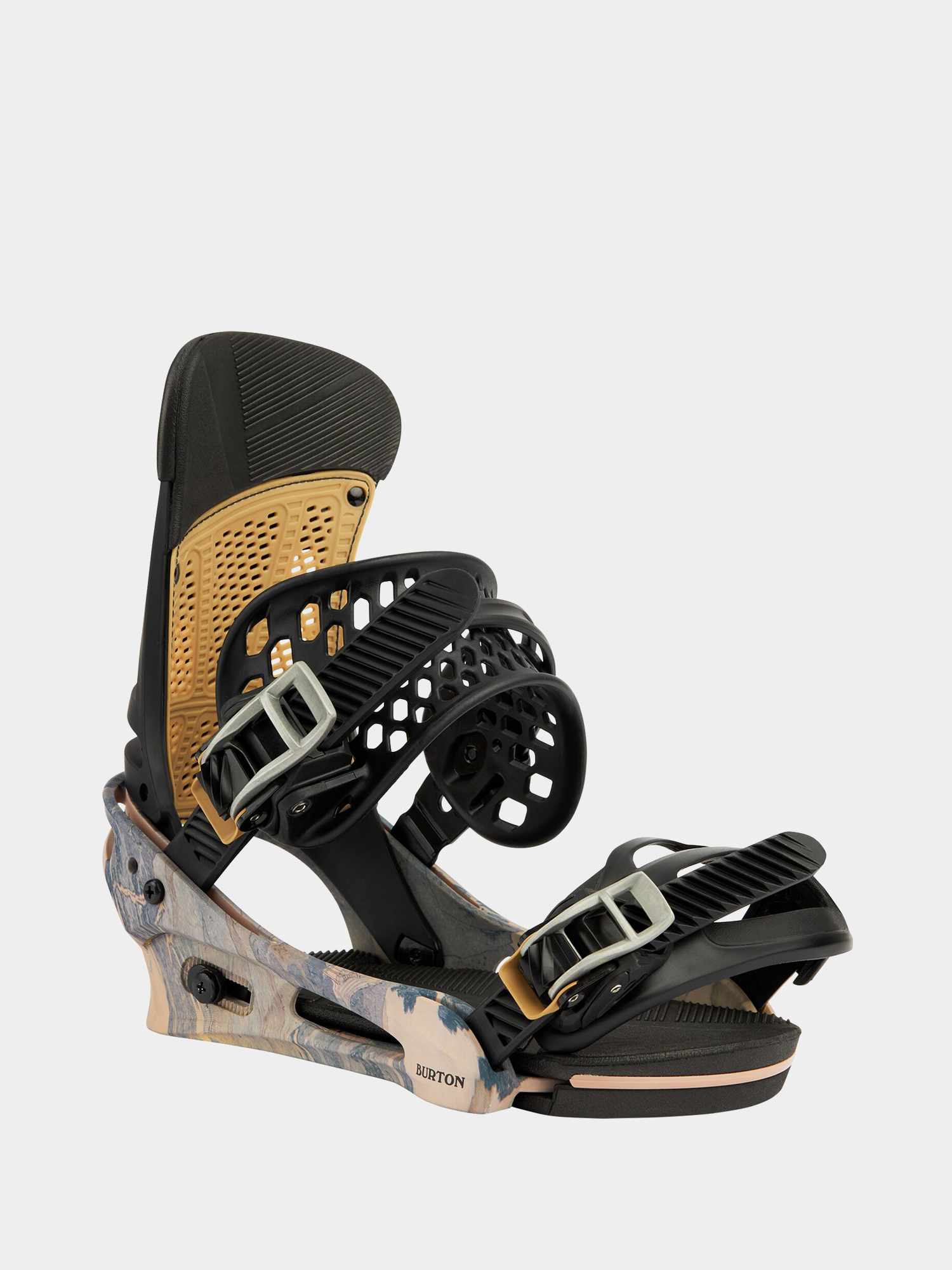 Mens Burton Malavita Reflex Snowboard bindings (dark gray/print)