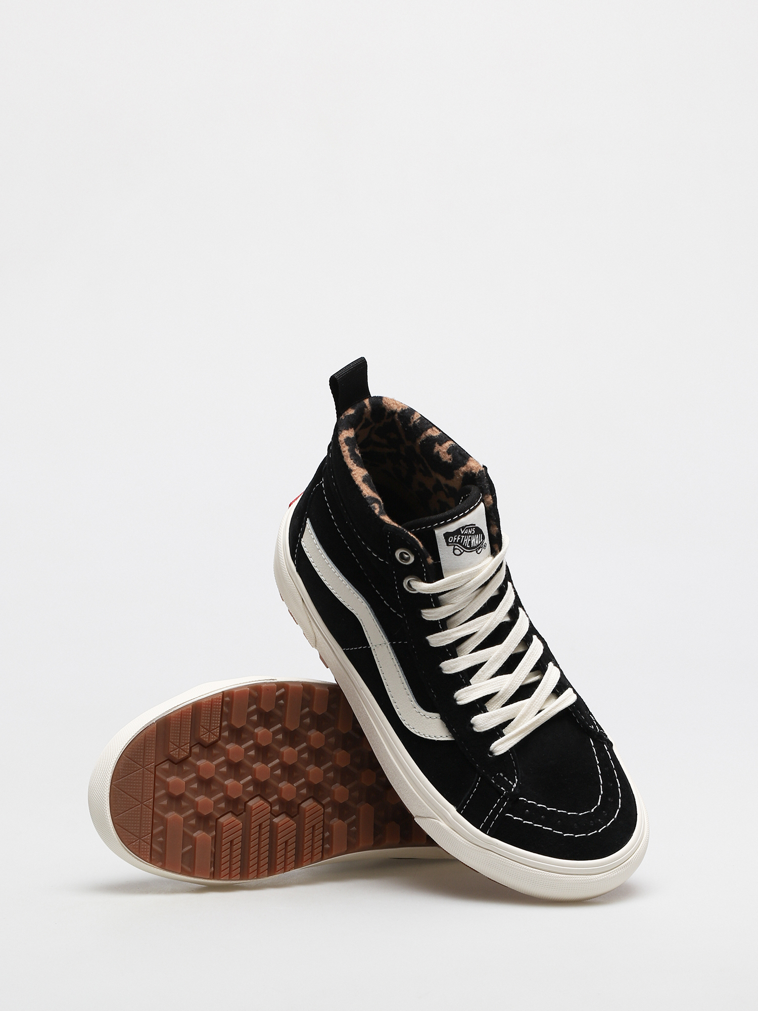 Vans Sk8 Hi MTE 1 Shoes (suede/black/leopard)