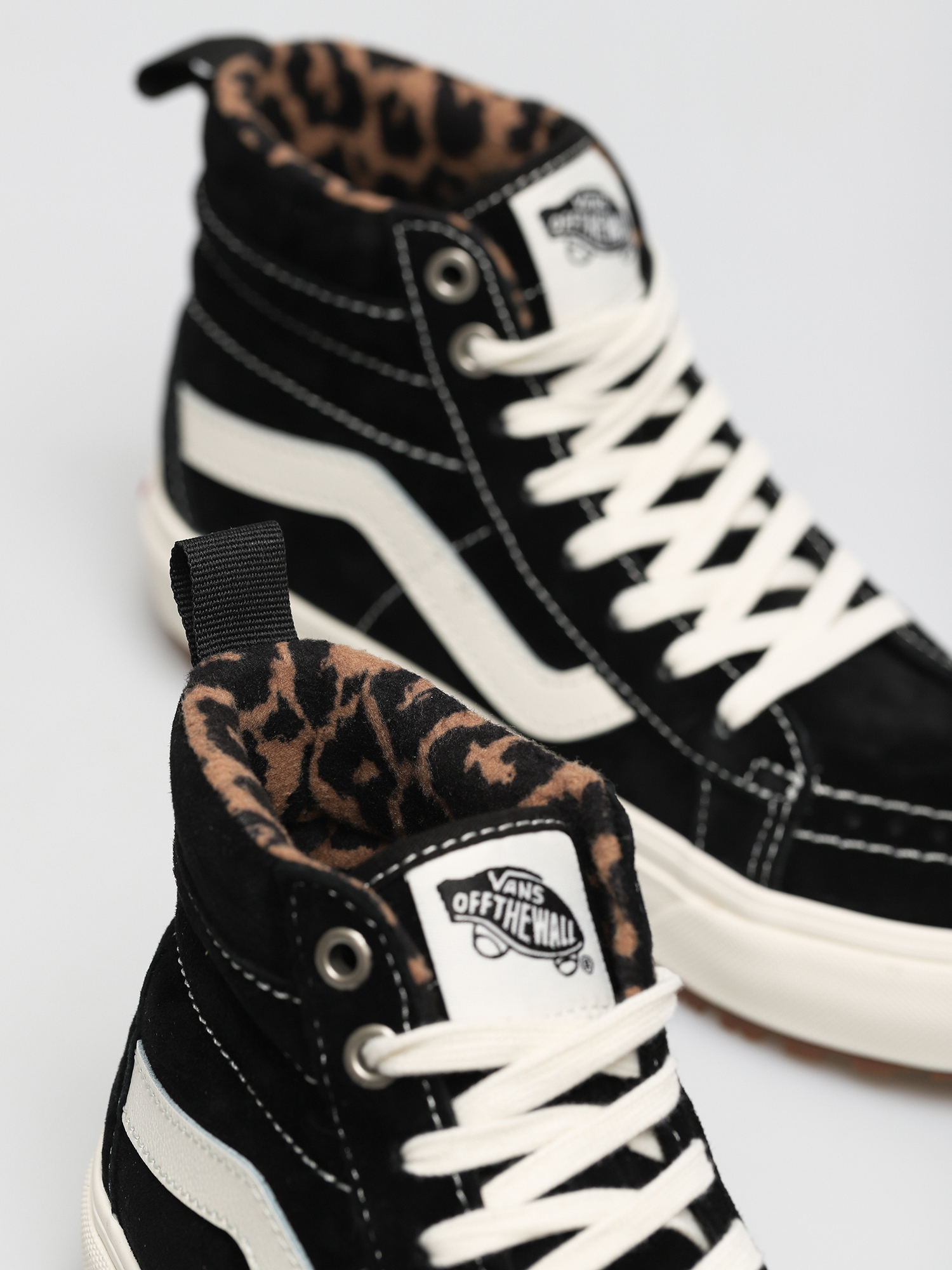 Vans Sk8 Hi MTE 1 Shoes (suede/black/leopard)