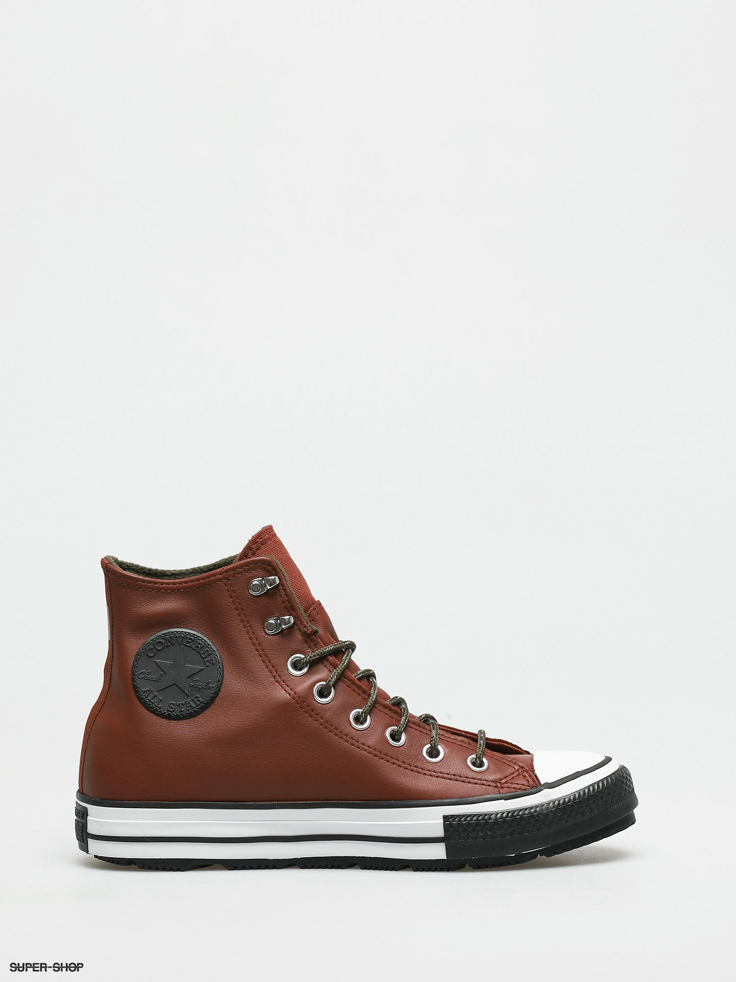 converse leather shoes brown