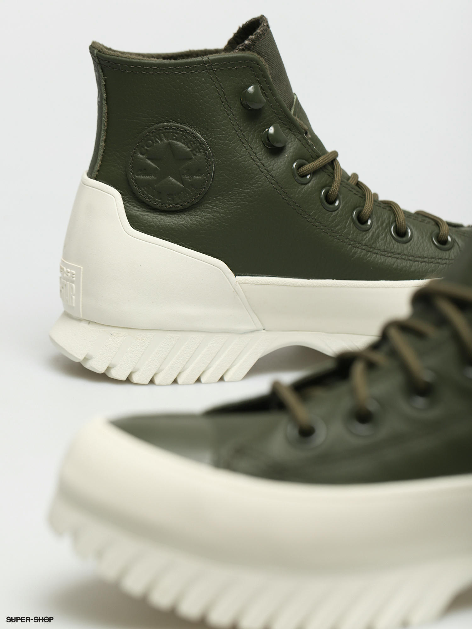 lugged converse olive green