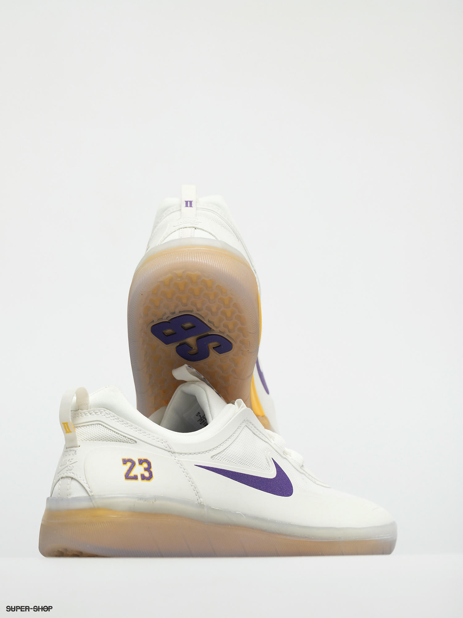 Nike SB Nyjah Free 2 NBA Shoes (summit white/court purple amarillo)
