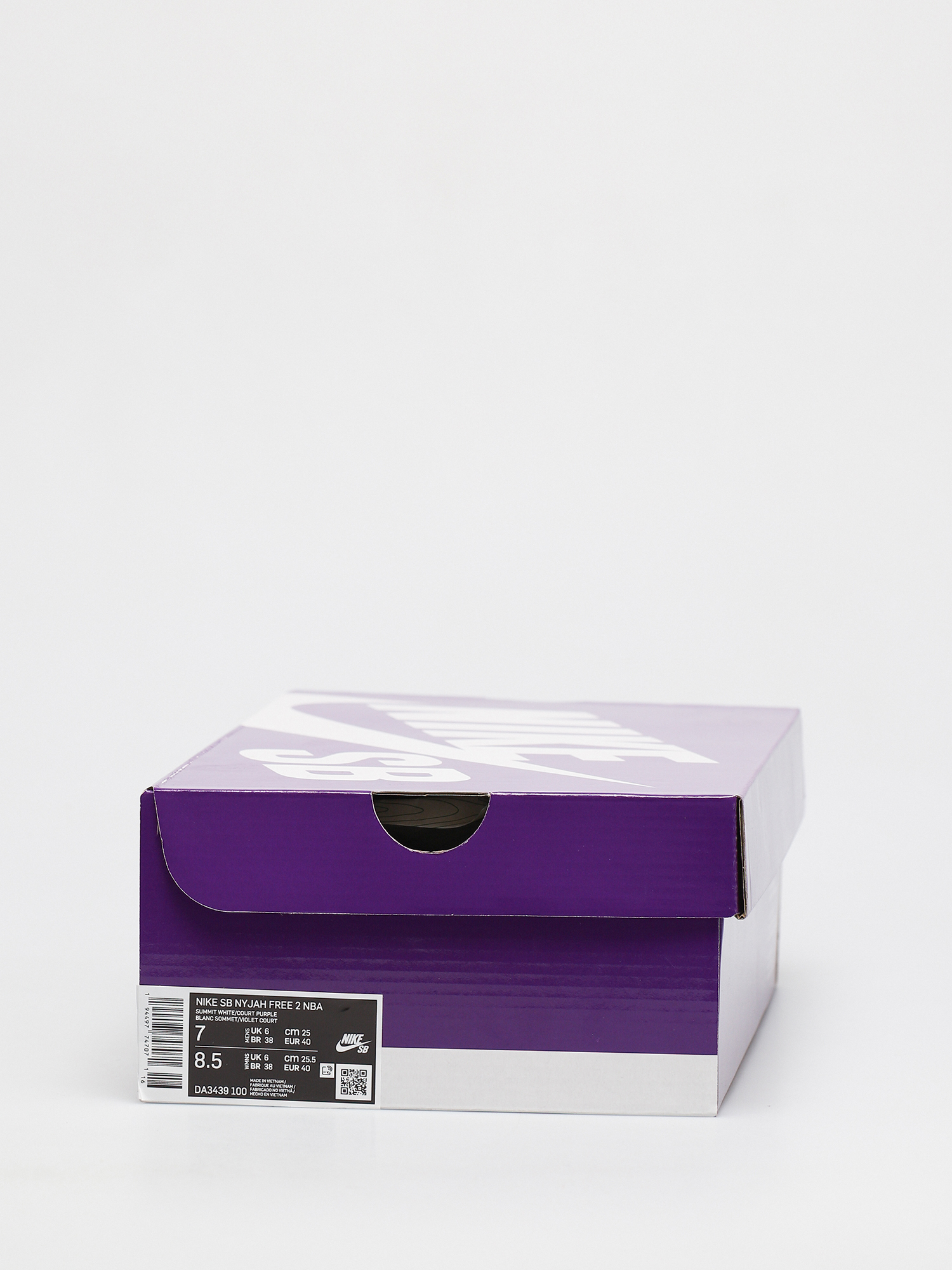 Nike SB Nyjah Free 2 NBA Schuhe (summit white/court purple amarillo)