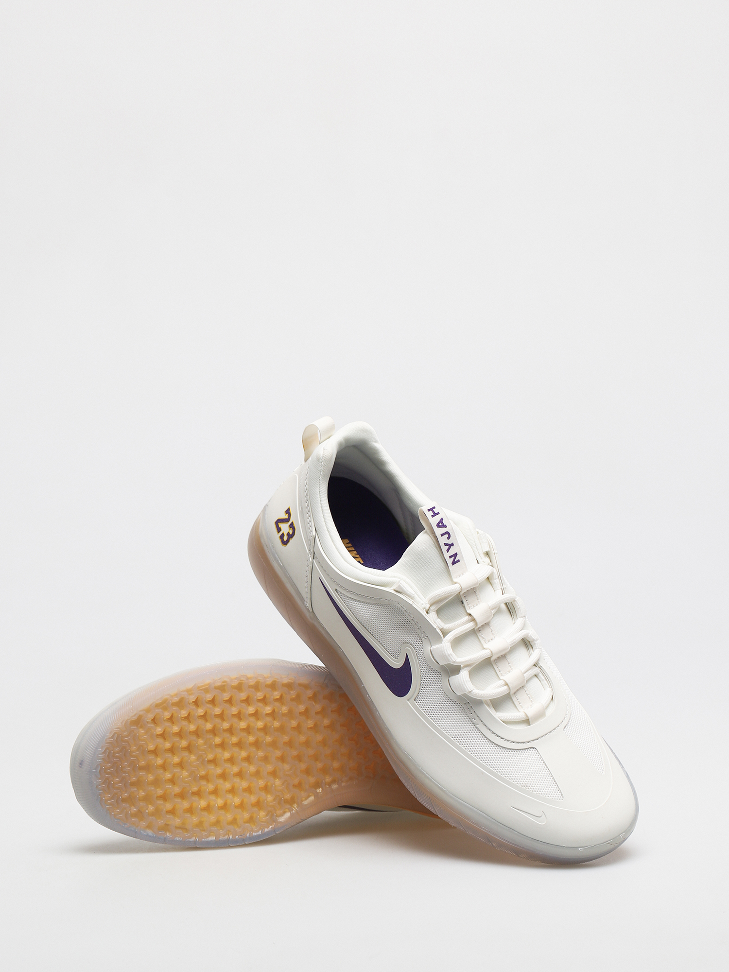 Nike SB Nyjah Free 2 NBA Schuhe (summit white/court purple amarillo)