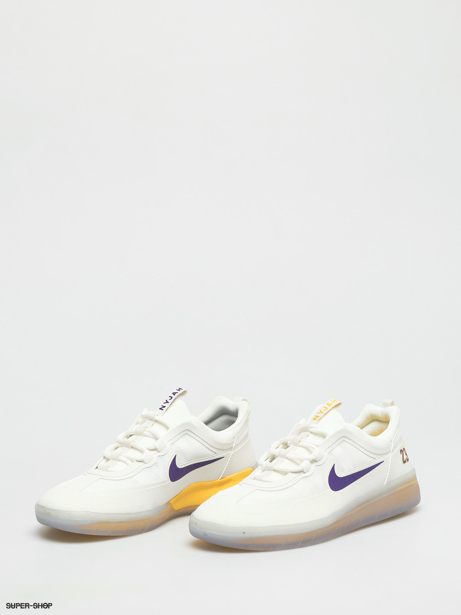Nike SB Nyjah Free 2 NBA Shoes (summit white/court purple amarillo)