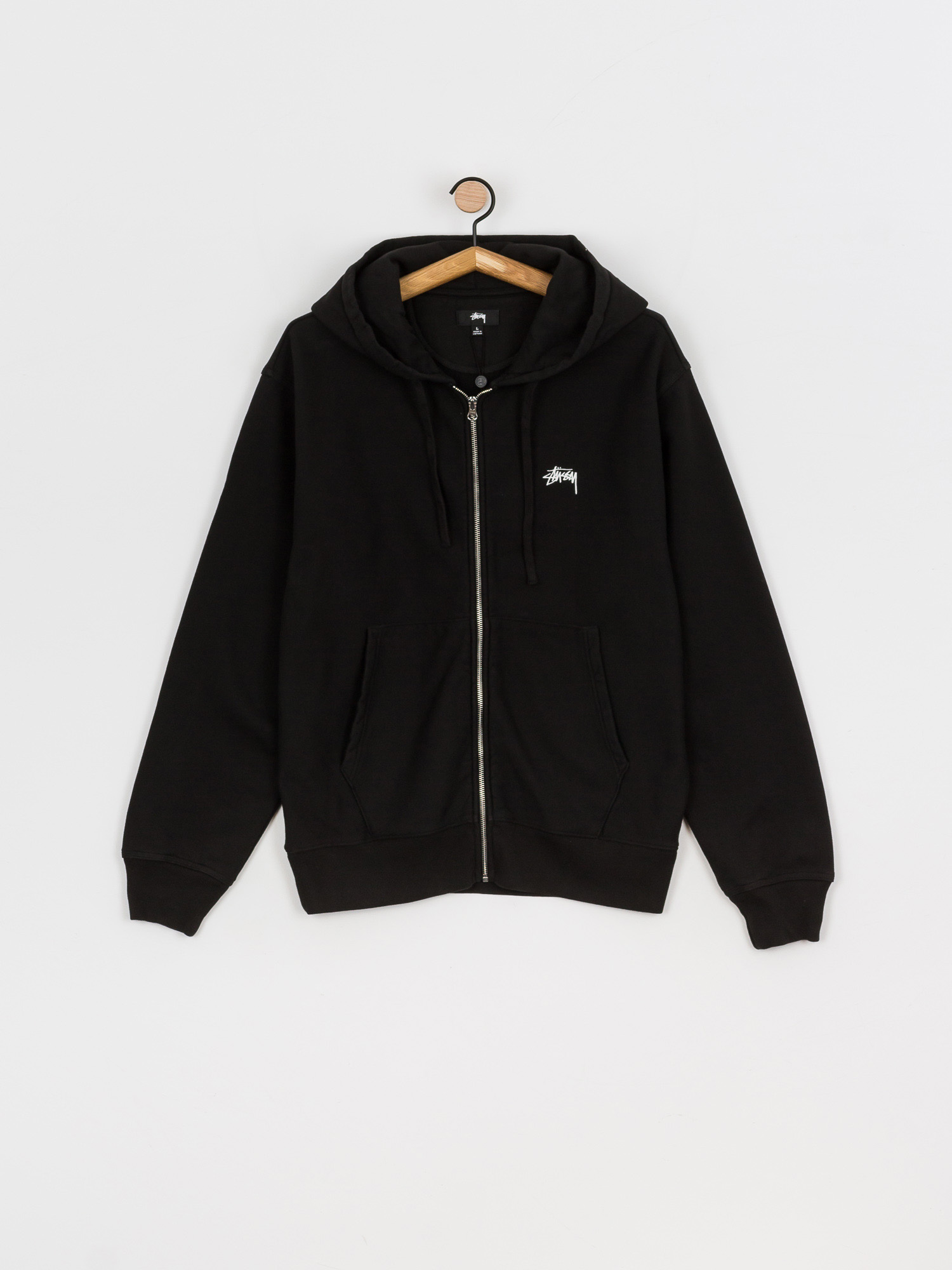 Stussy Stock Logo ZHD Hoodie black (black)