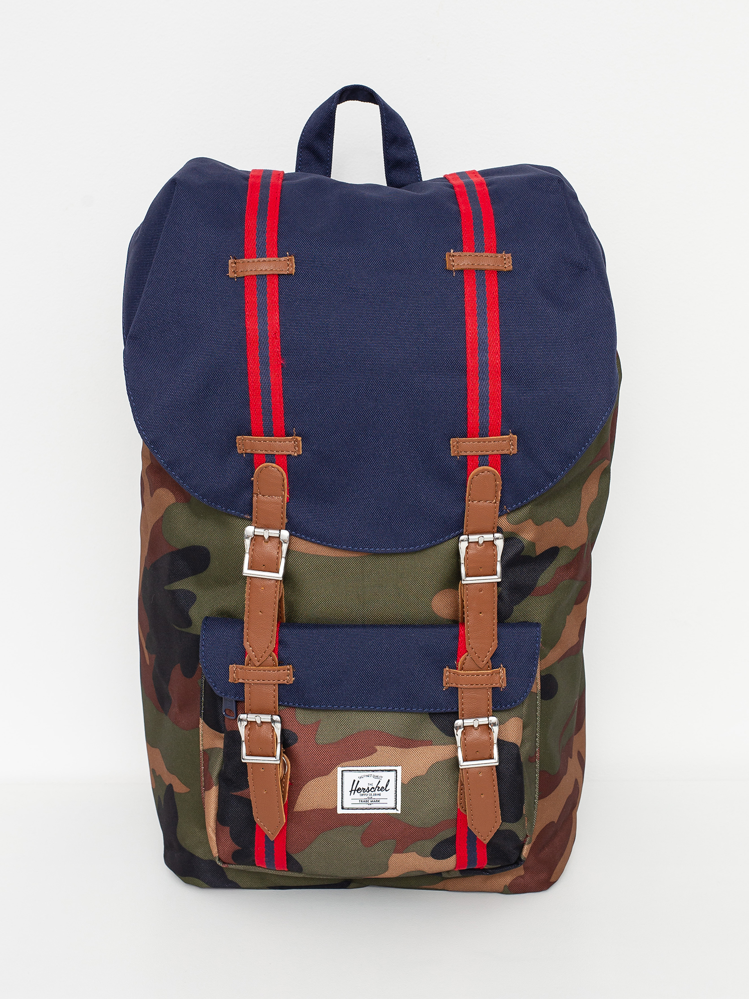 Herschel Supply Co. Little America Backpack (woodland camo/peacoat/tan)