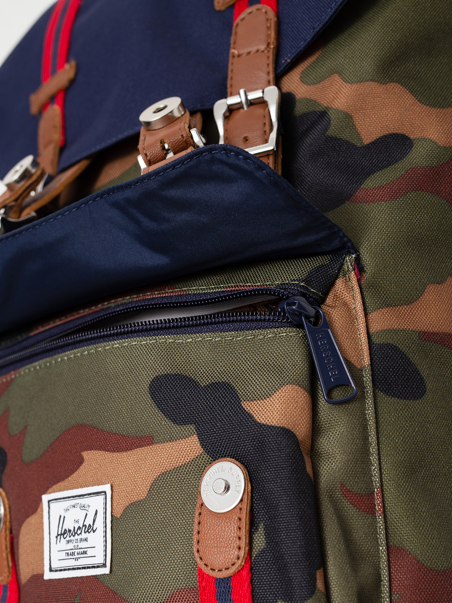 Herschel Supply Co. Little America Backpack (woodland camo/peacoat/tan)