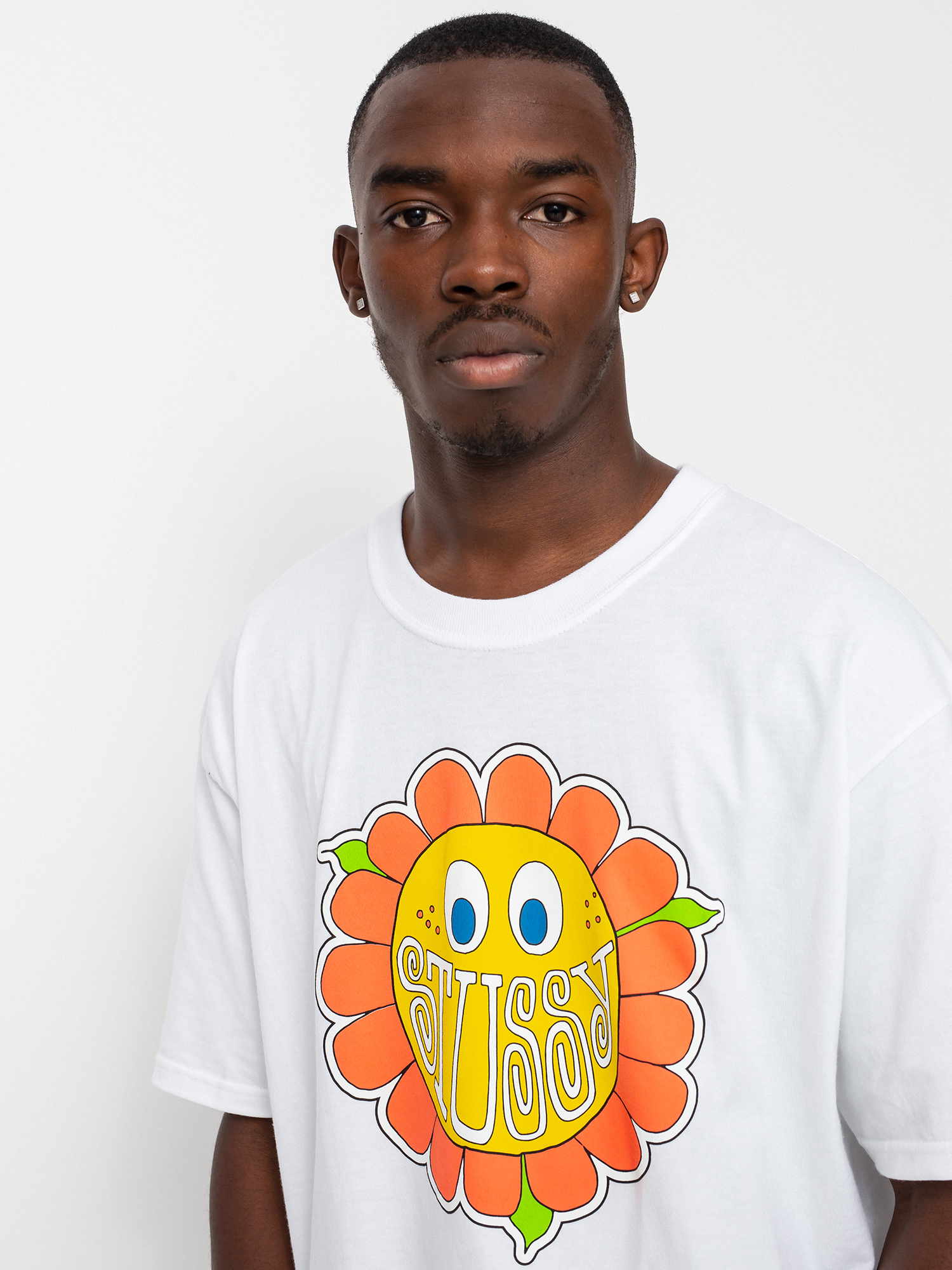 Stussy Happy Flower T-shirt - white (white)