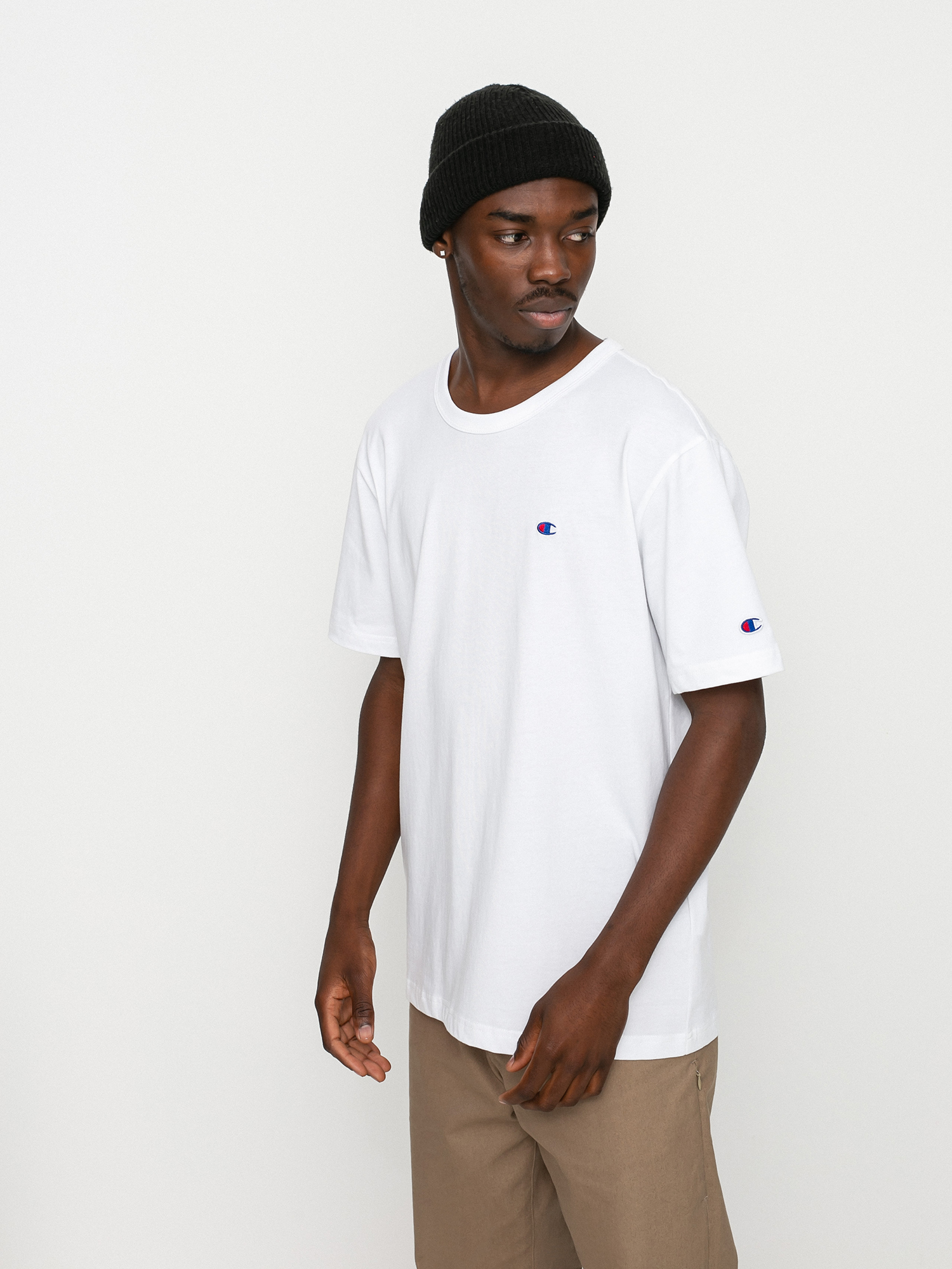 champion plain white tee