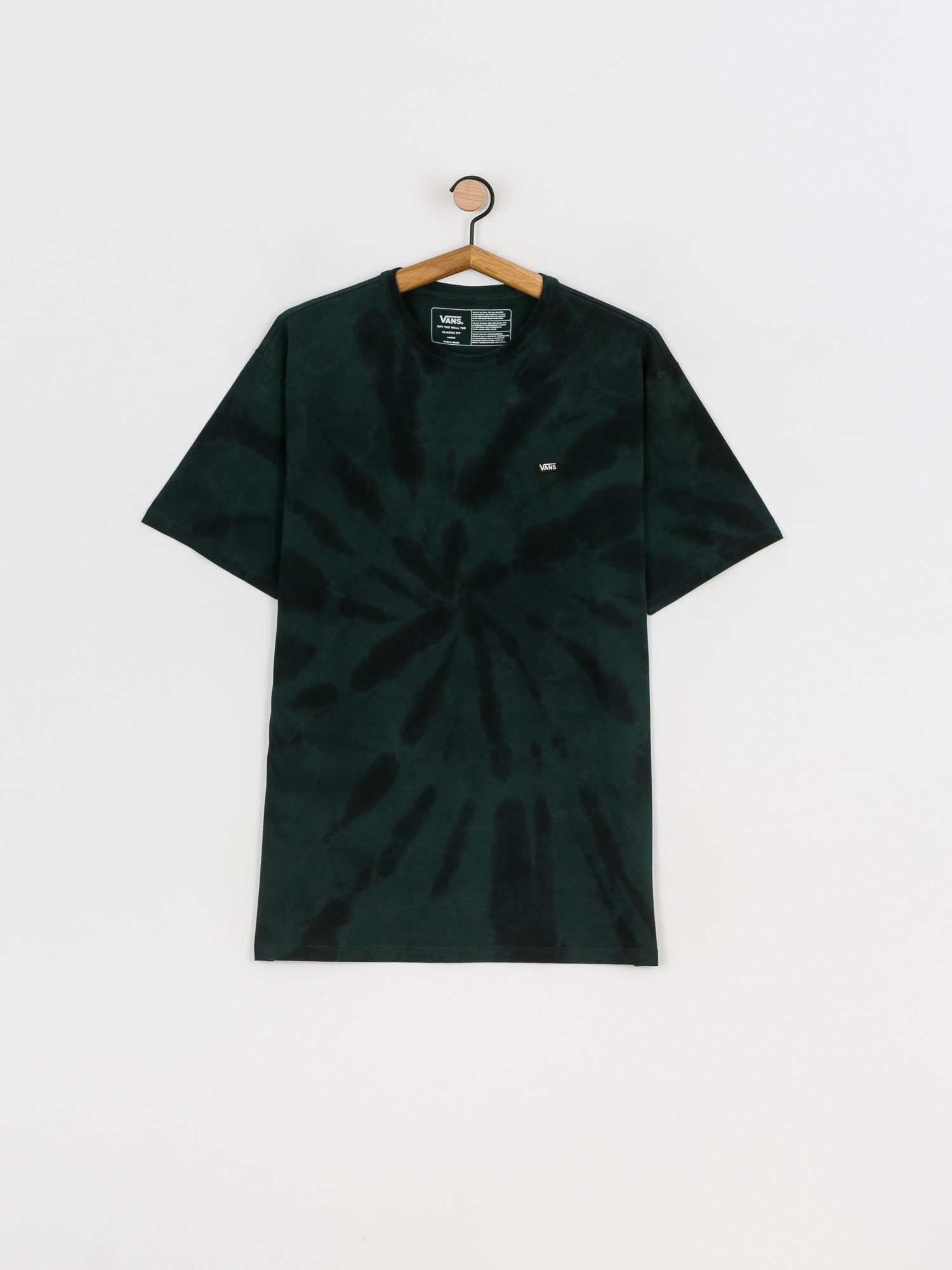 Vans Off The Wall Classic Spiral Tiedye T-shirt (scarab/black)