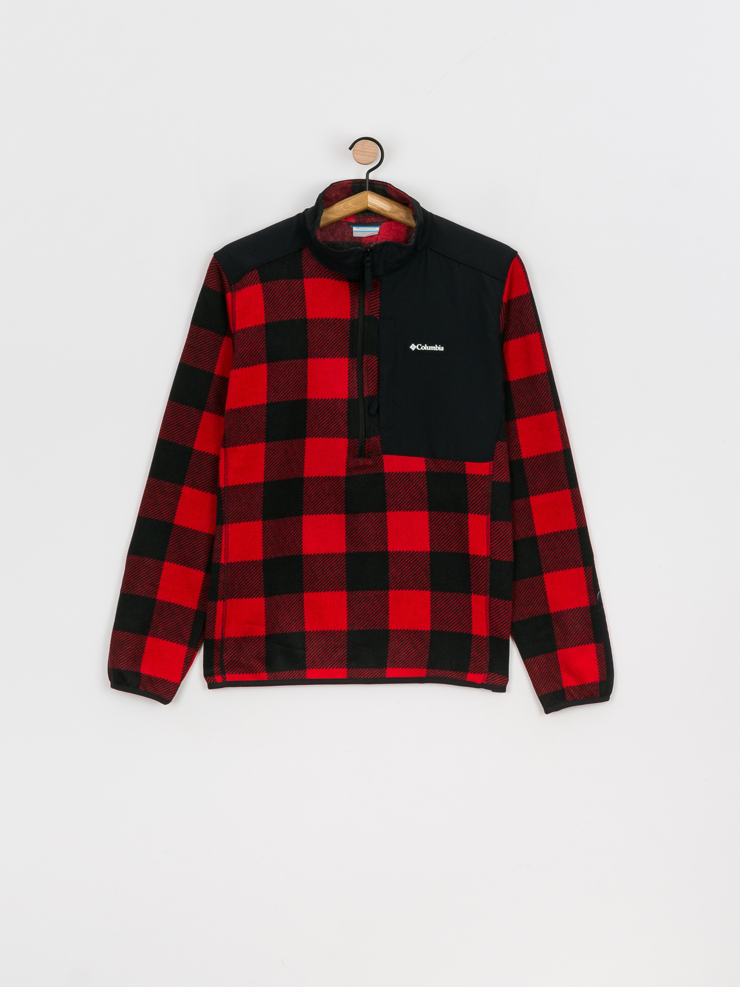 Mens Columbia Sweater Weather Fleece (mountain red buffalo)