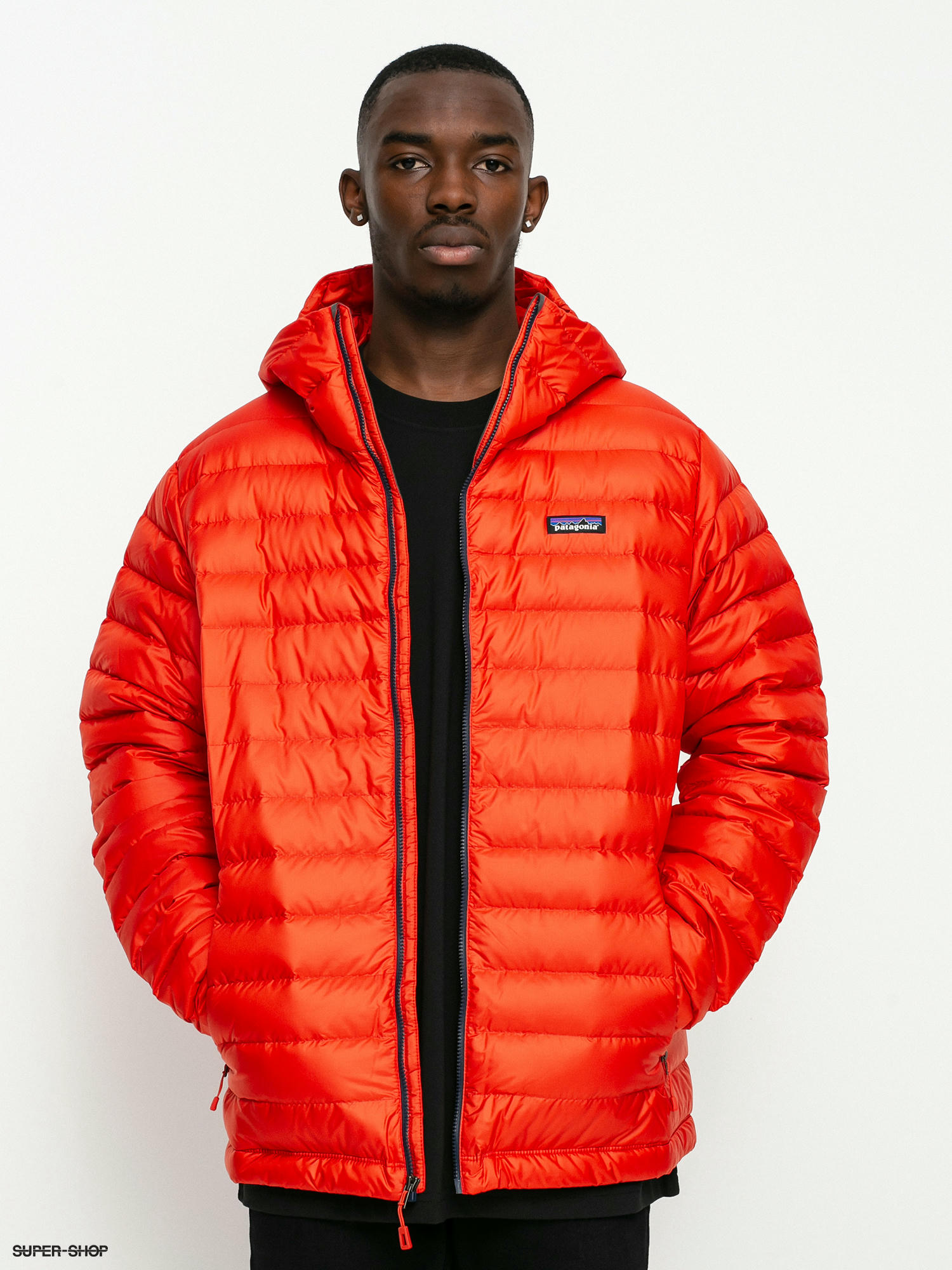 patagonia orange puffer