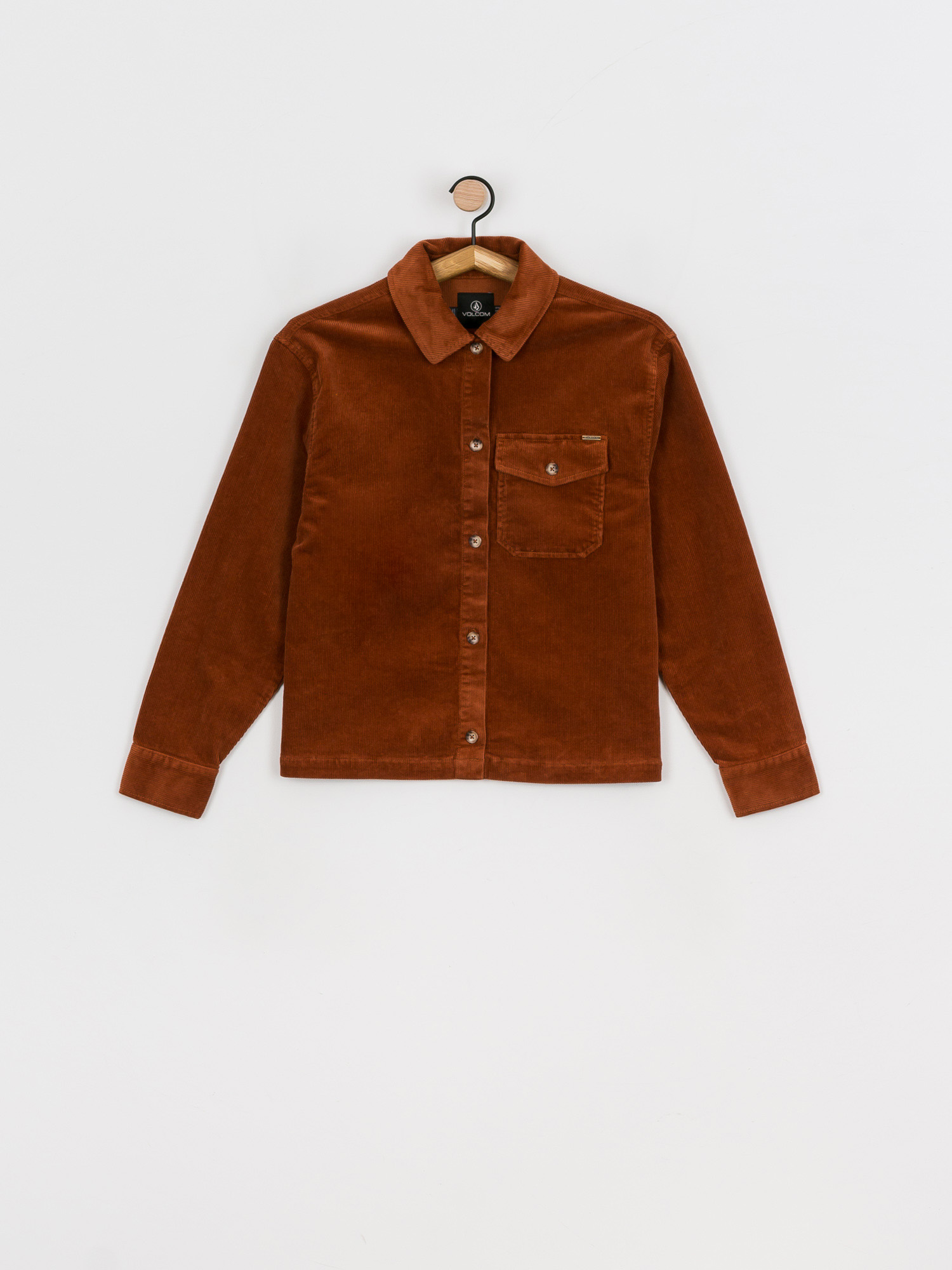 Volcom Sha Lala Shacket Hemd Wmn (mocha)