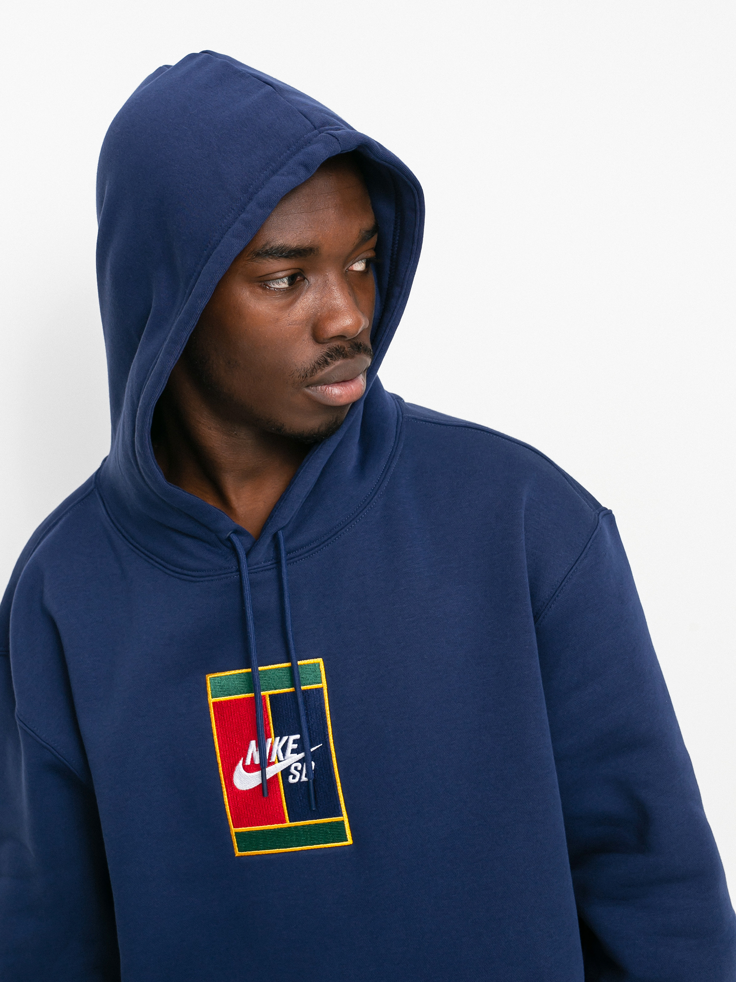 red and blue nike hoodie