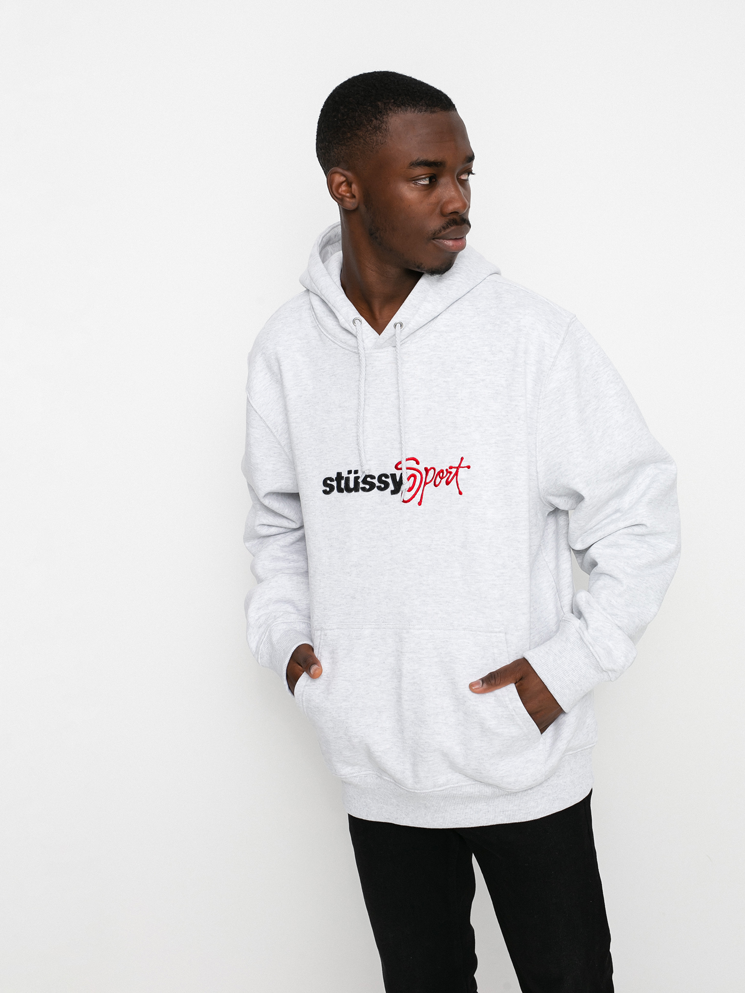 Stussy Sport App. HD Hoodie (ash heather)
