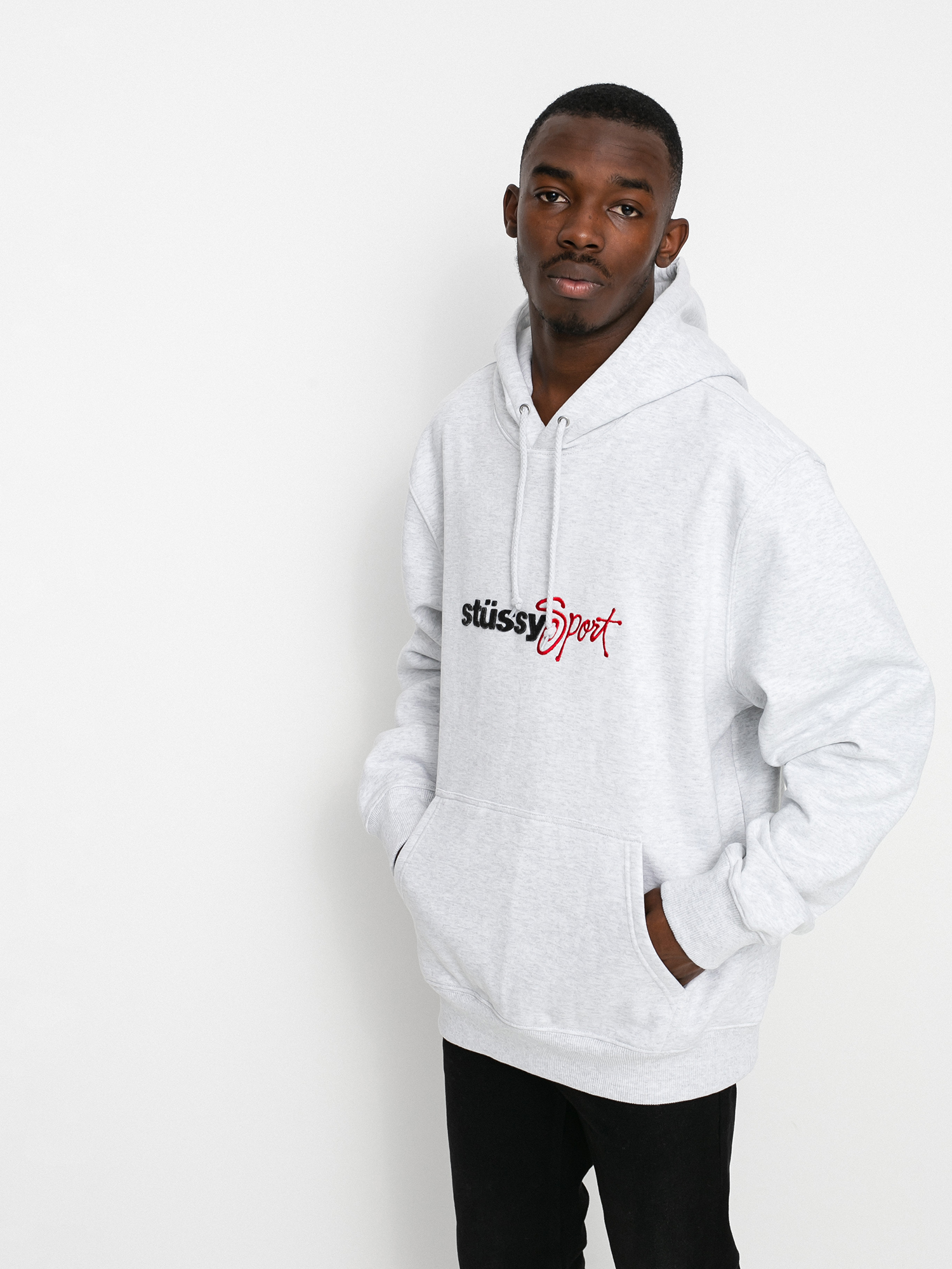 Stussy Sport App. HD Hoodie (ash heather)