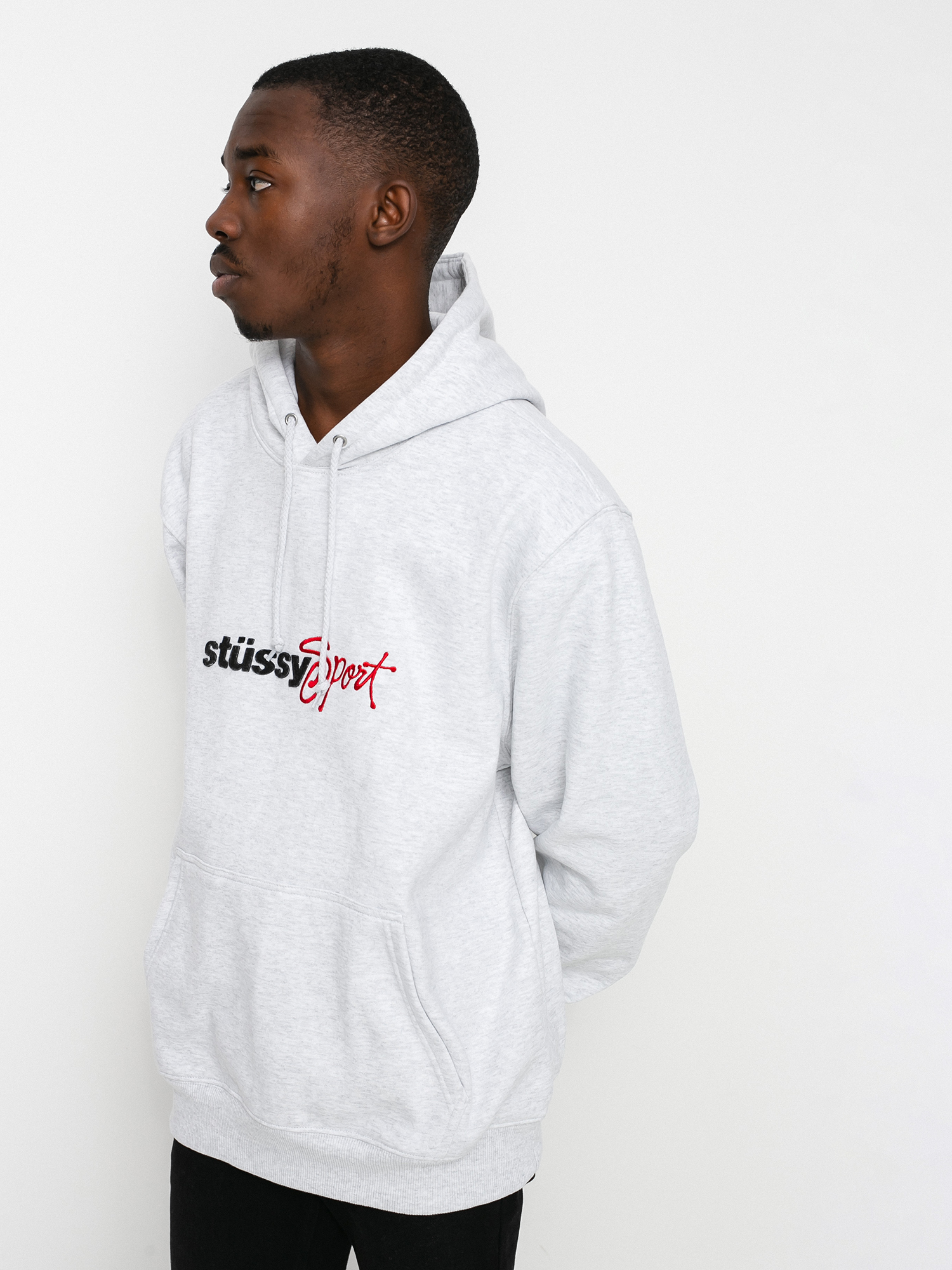 Stussy Sport App. HD Hoodie (ash heather)