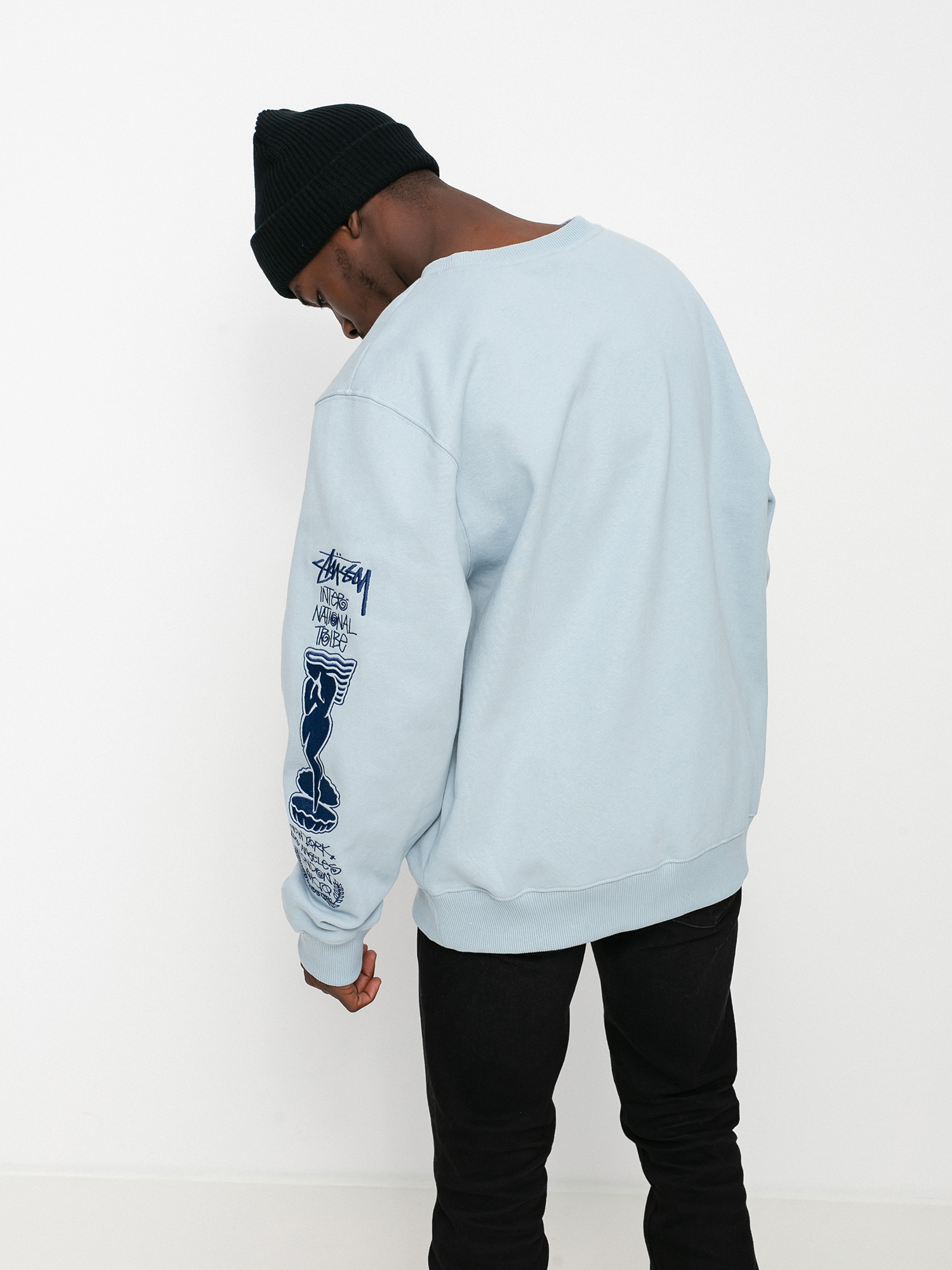 Stussy Venus App. Crew Sweatshirt - blue (steel)