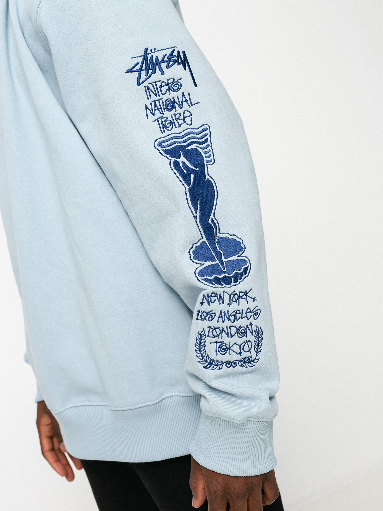 Stussy Venus App. Crew Sweatshirt - blue (steel)