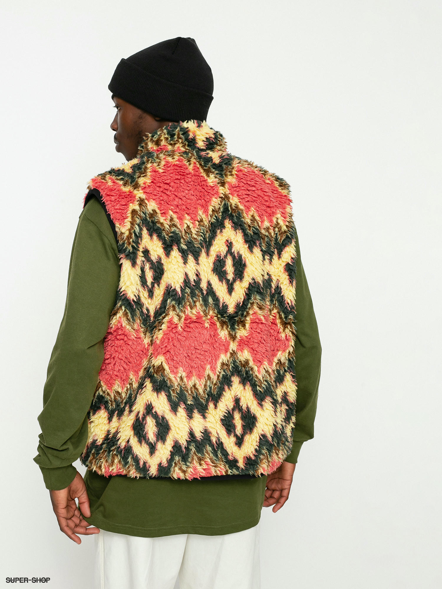 Stussy Fillmore Sherpa Vest (mustard)