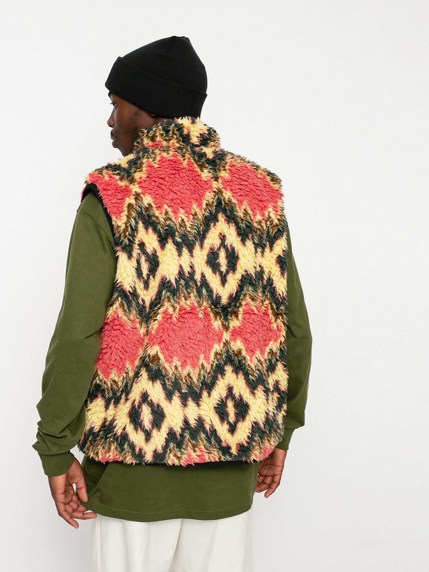 Stussy Fillmore Sherpa Weste (mustard)