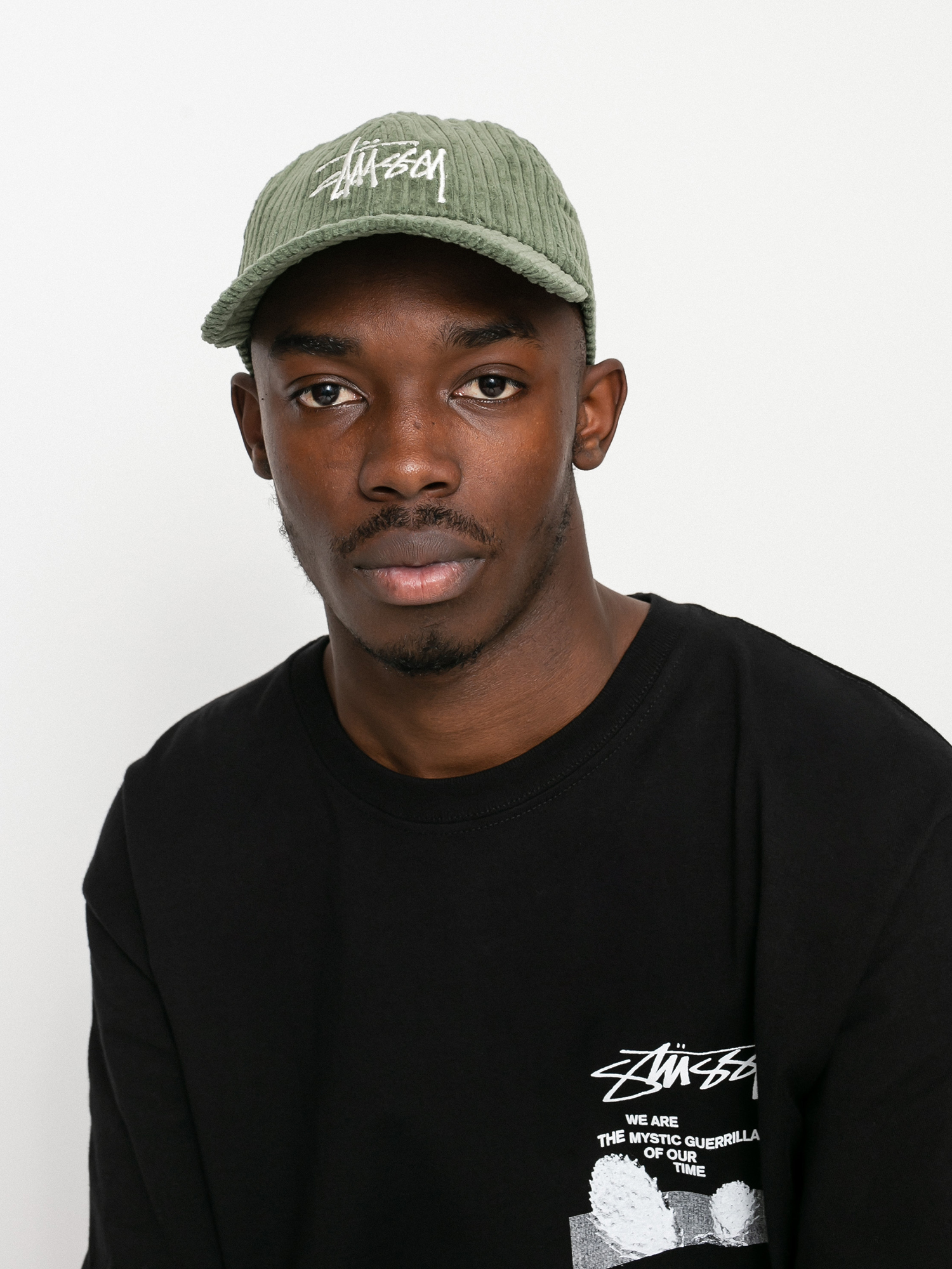 Stussy Corduroy Big Logo Low Pro Cap (olive)