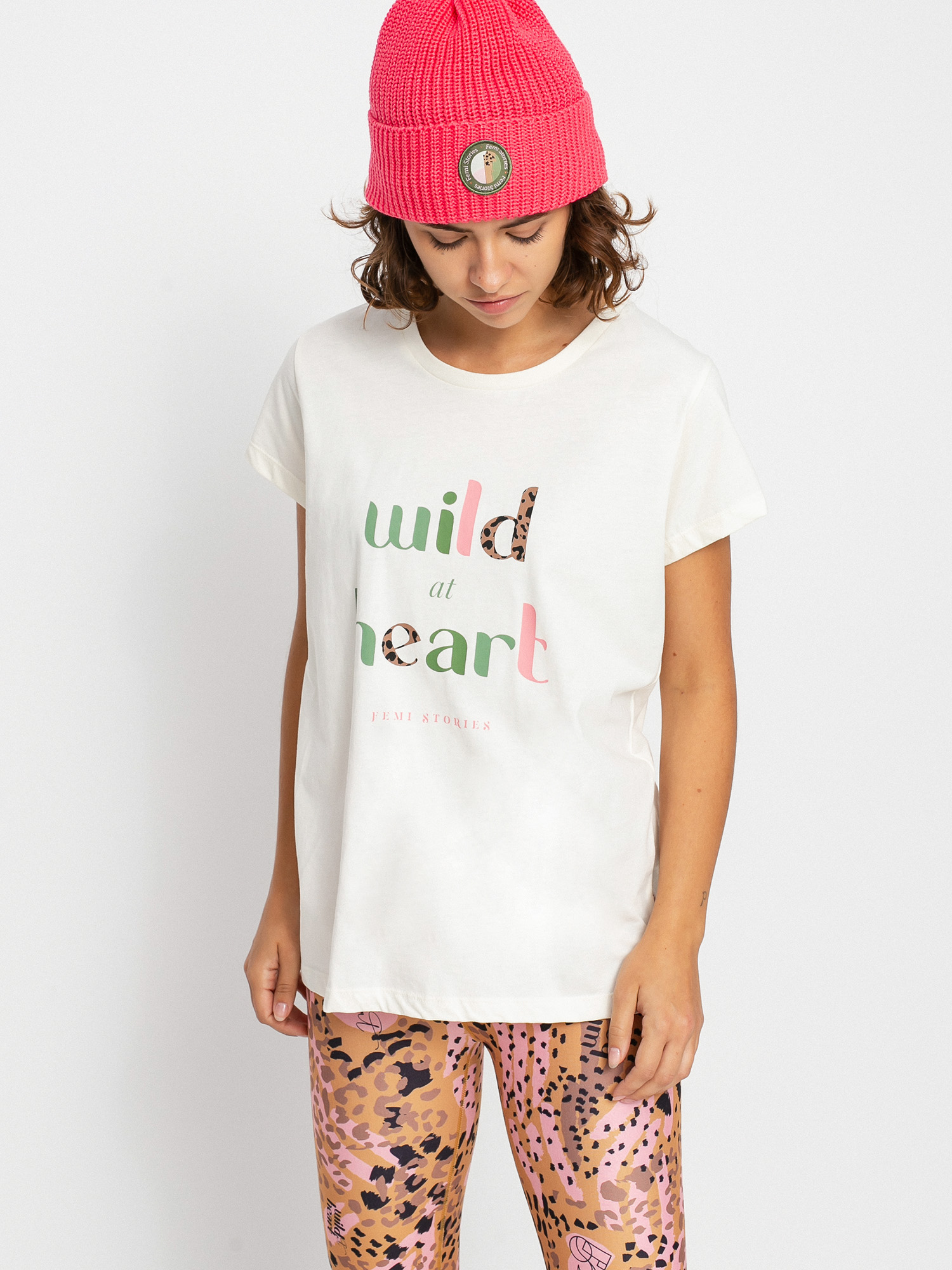 Femi Stories Meno T-shirt Wmn (ecr)