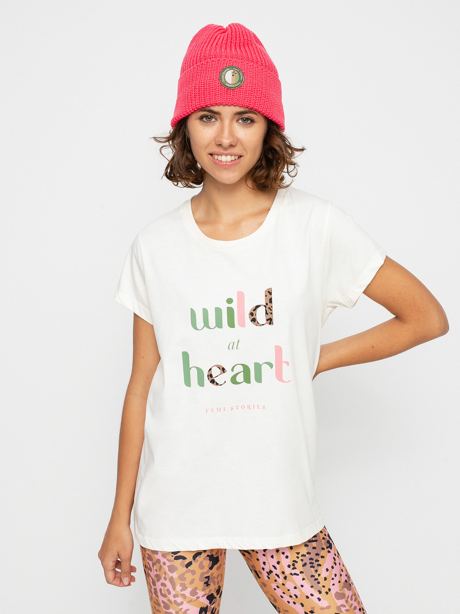 Femi Stories Meno T-shirt Wmn (ecr)