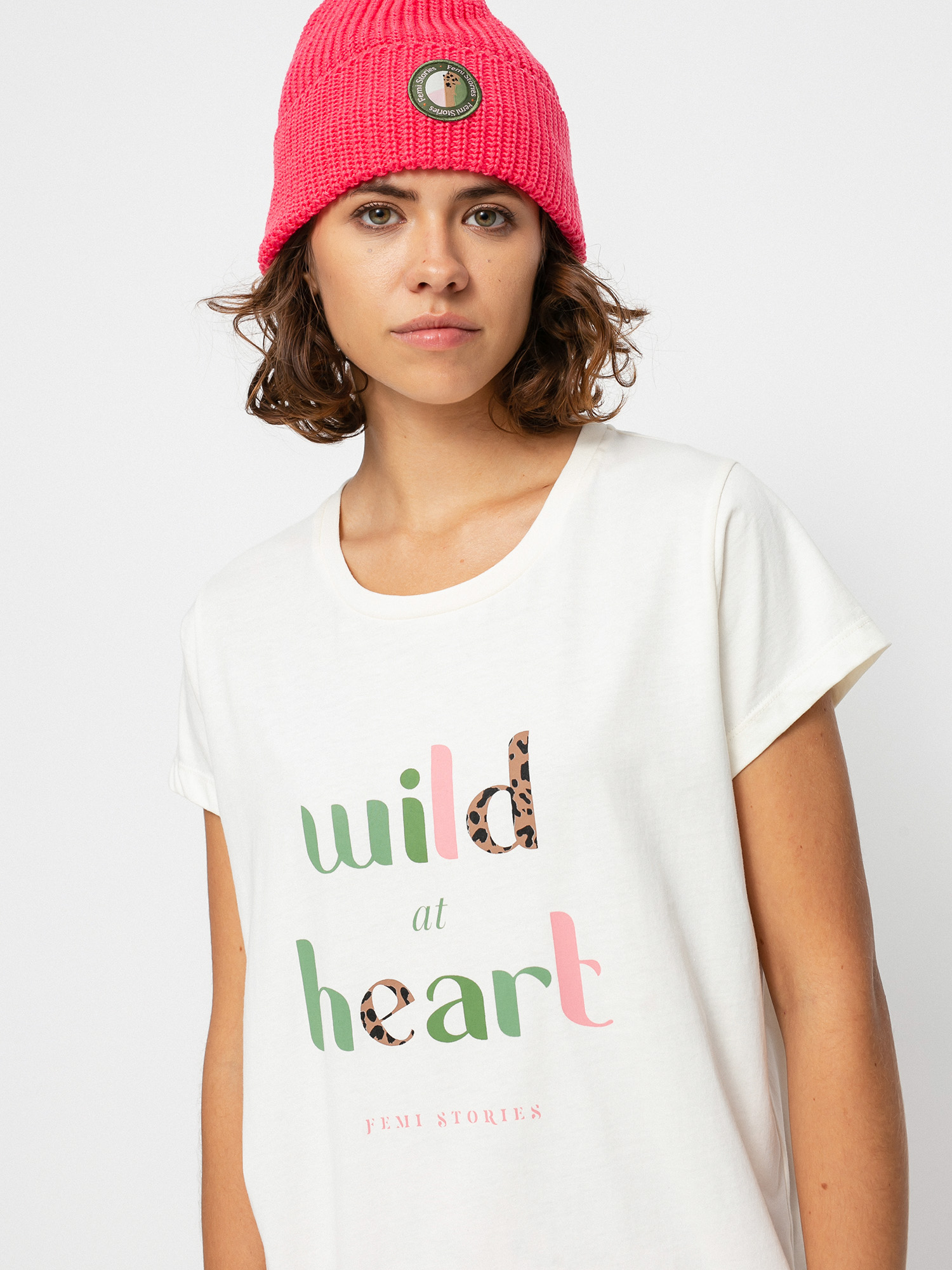 Femi Stories Meno T-shirt Wmn (ecr)