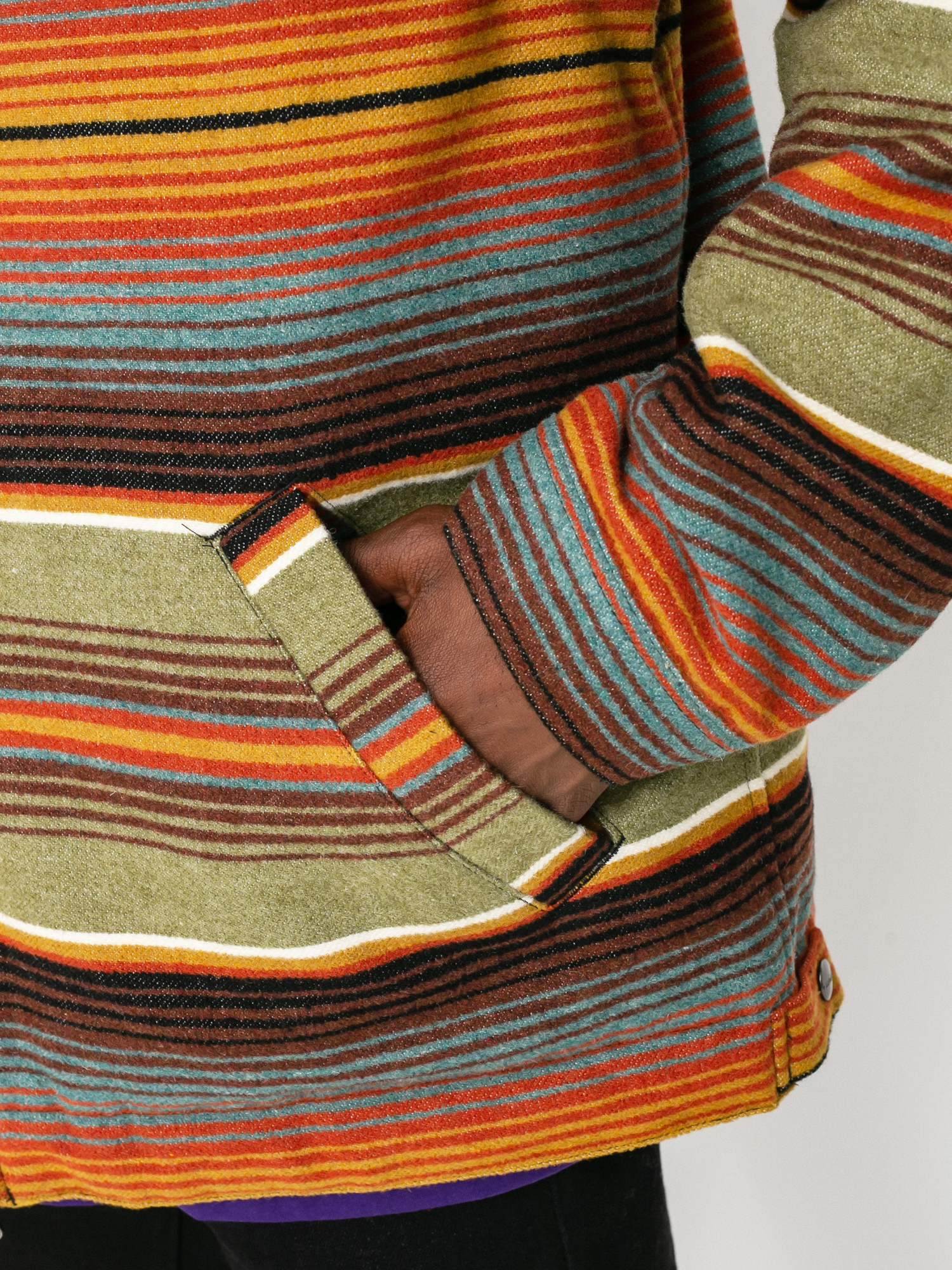 Carhartt WIP Detroit Tuscon Jacket (tuscon stripe dollar green)