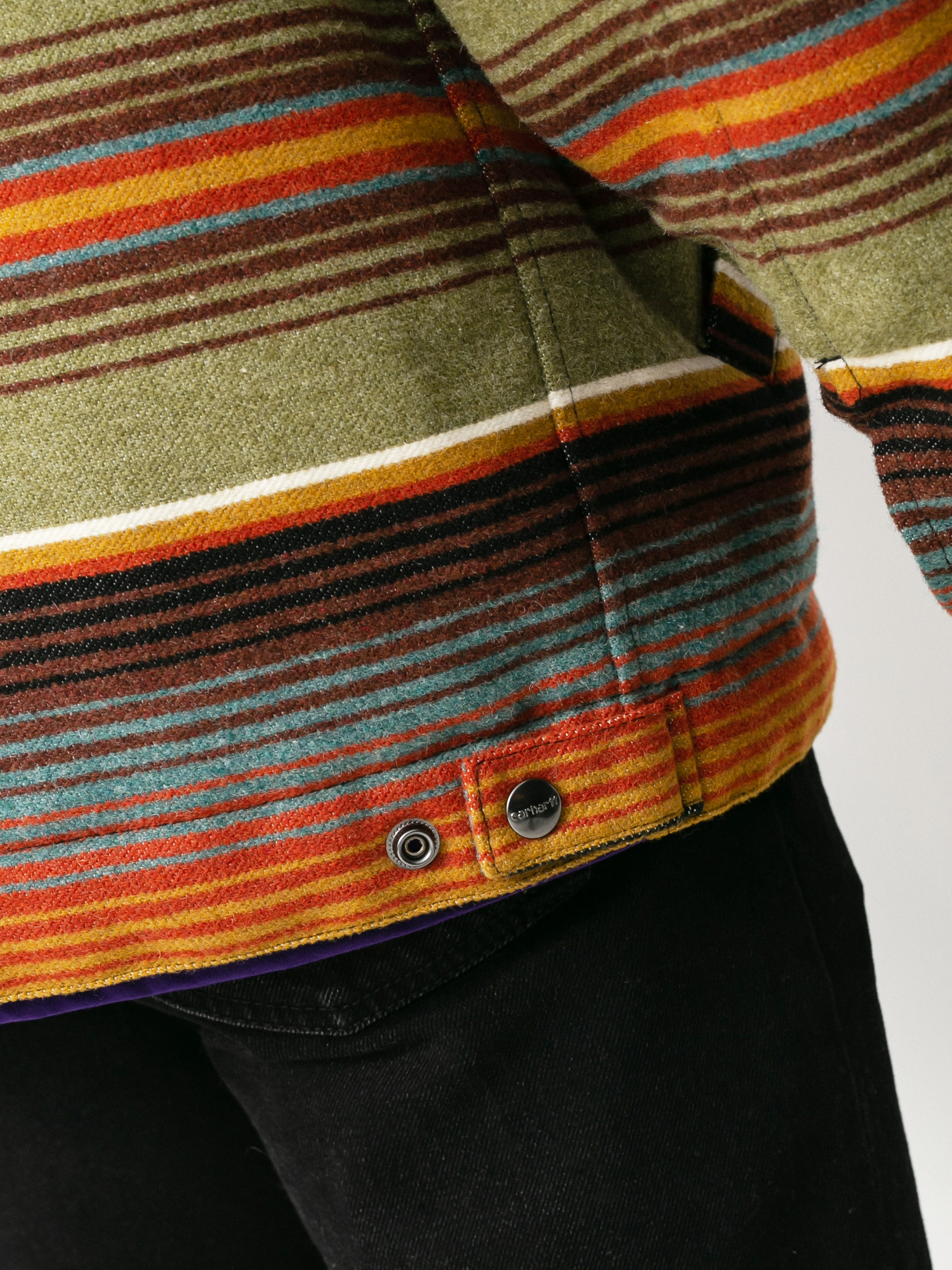 Carhartt WIP Detroit Tuscon Jacket (tuscon stripe dollar green)