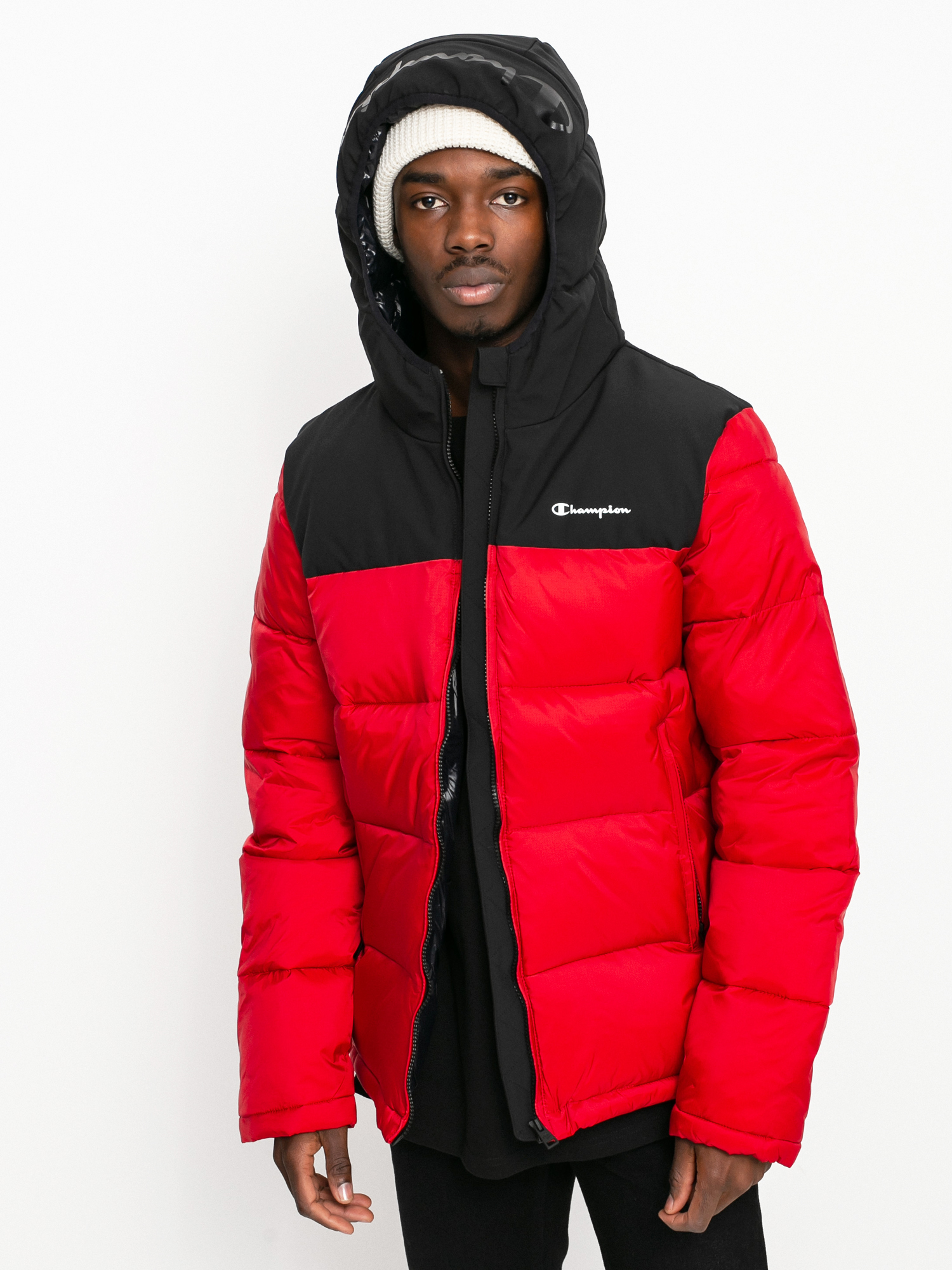 Champion Legacy Hooded Jacket 216652 Jacke (htr/nbk)