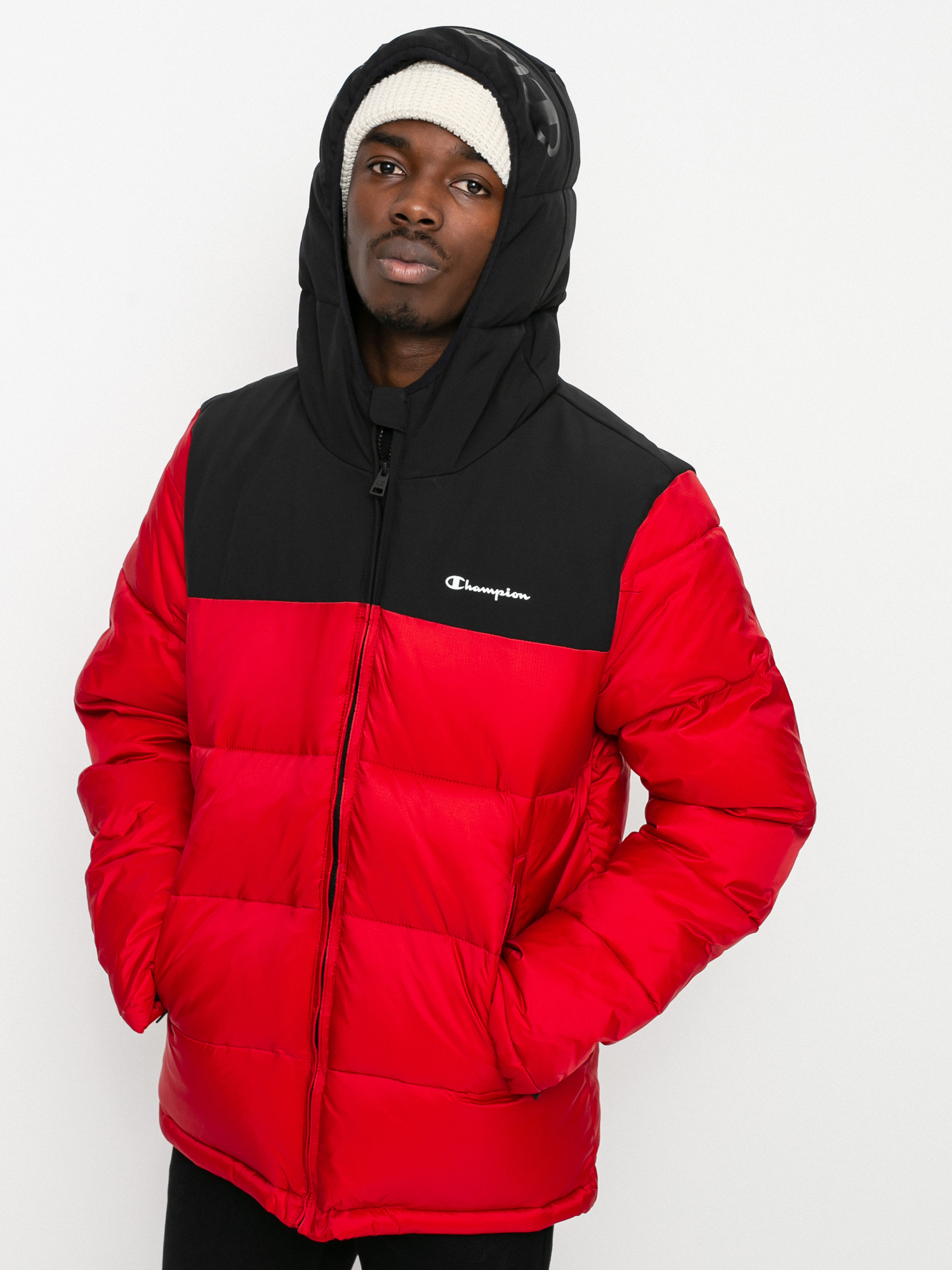 Champion Legacy Hooded Jacket 216652 Jacke (htr/nbk)