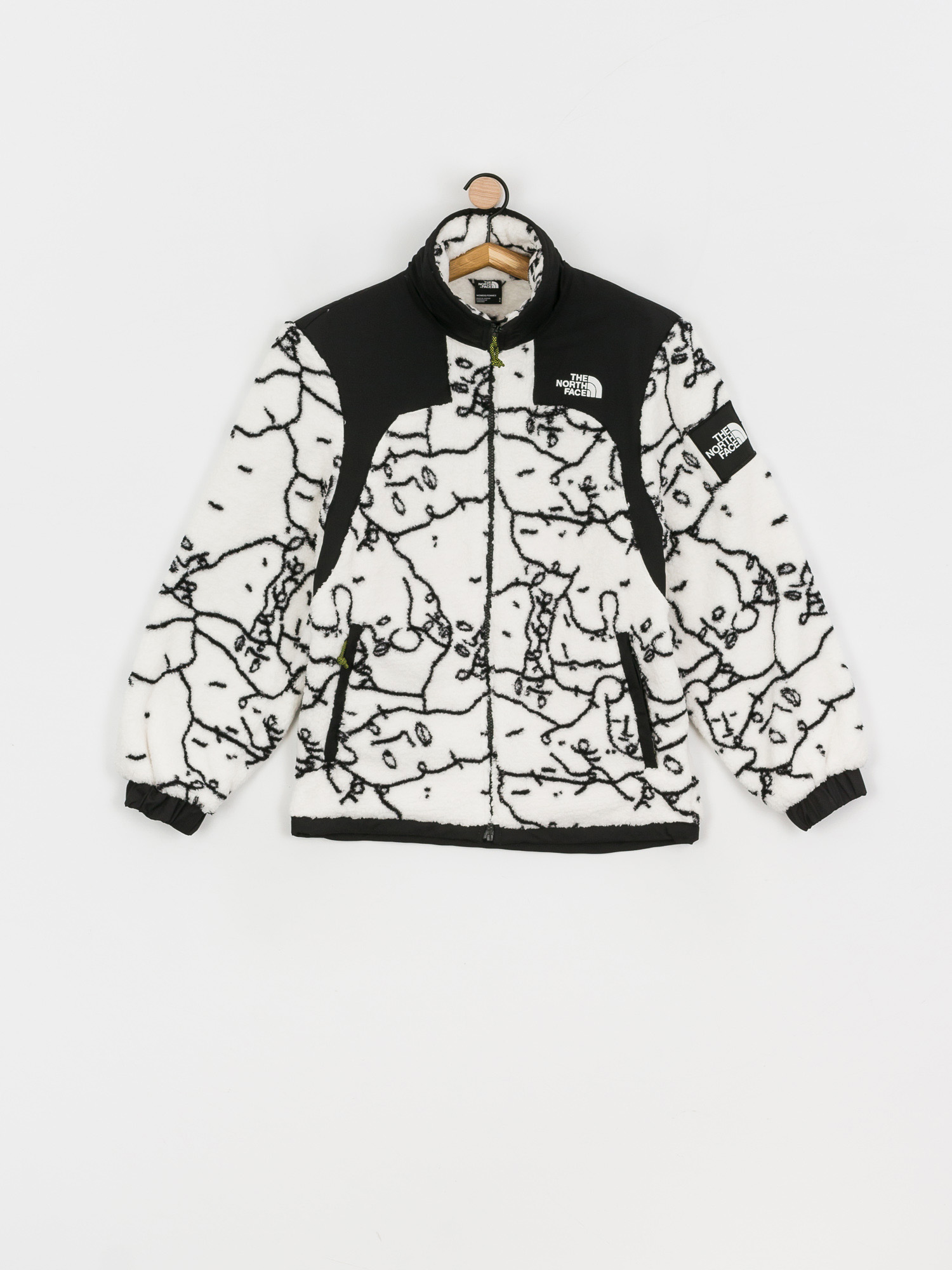 Tnf white broken hot sale grid logo print