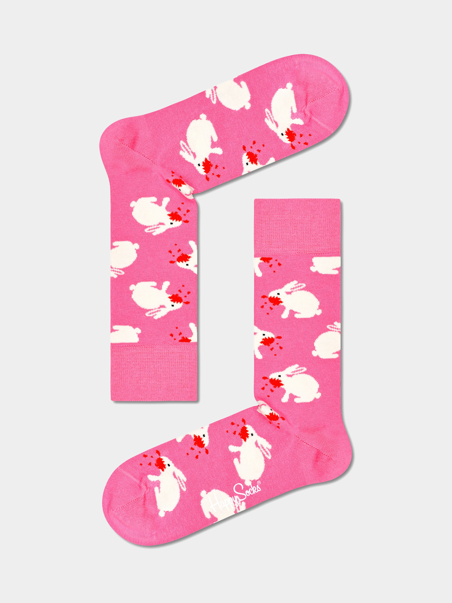 Happy Socks X Monty Python Killer Rabbit of Caerbannog Socks (pink)