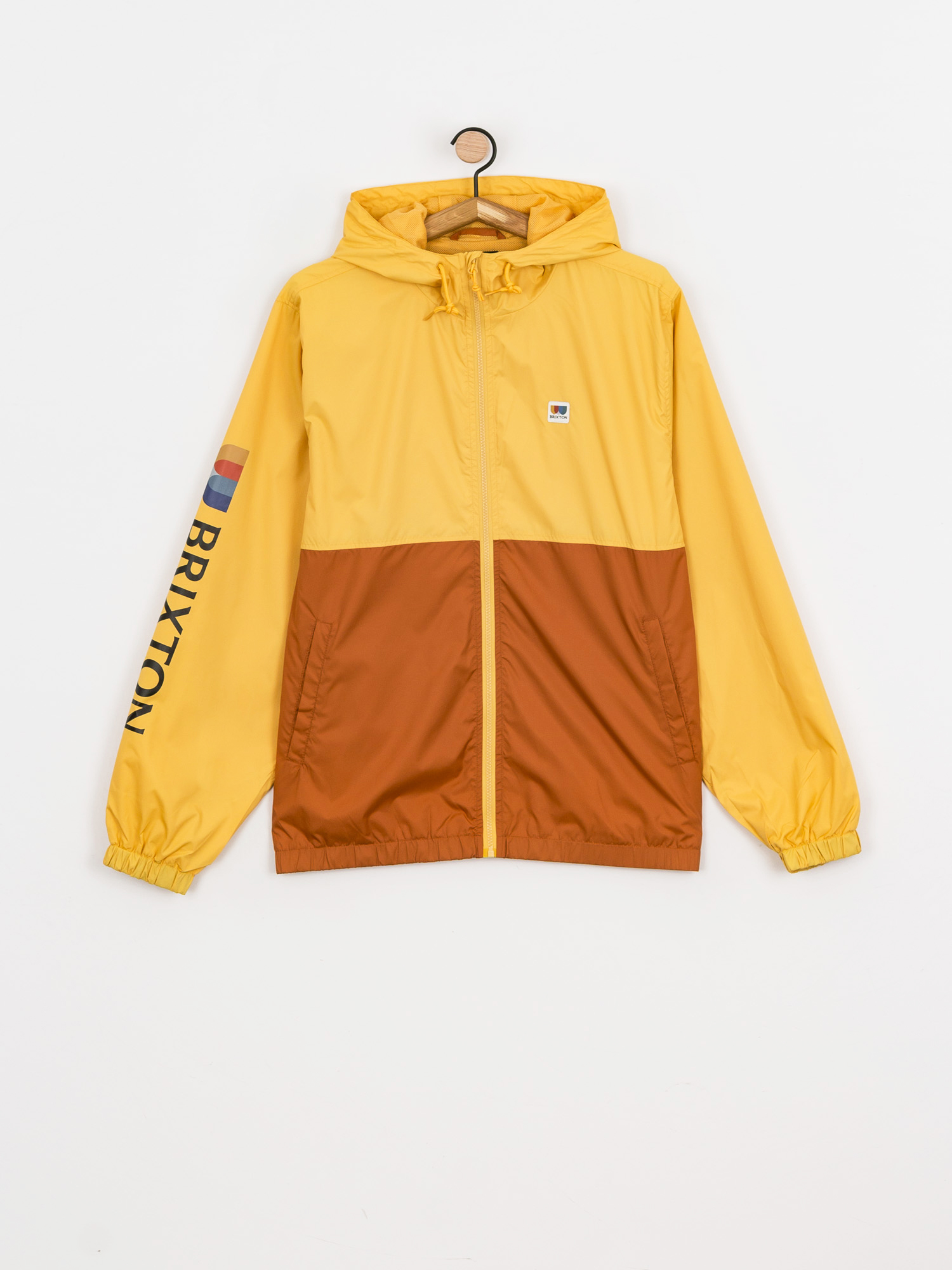 Brixton Claxton Alton Lw Zip Hood Jacket (weller yellow/caramel)