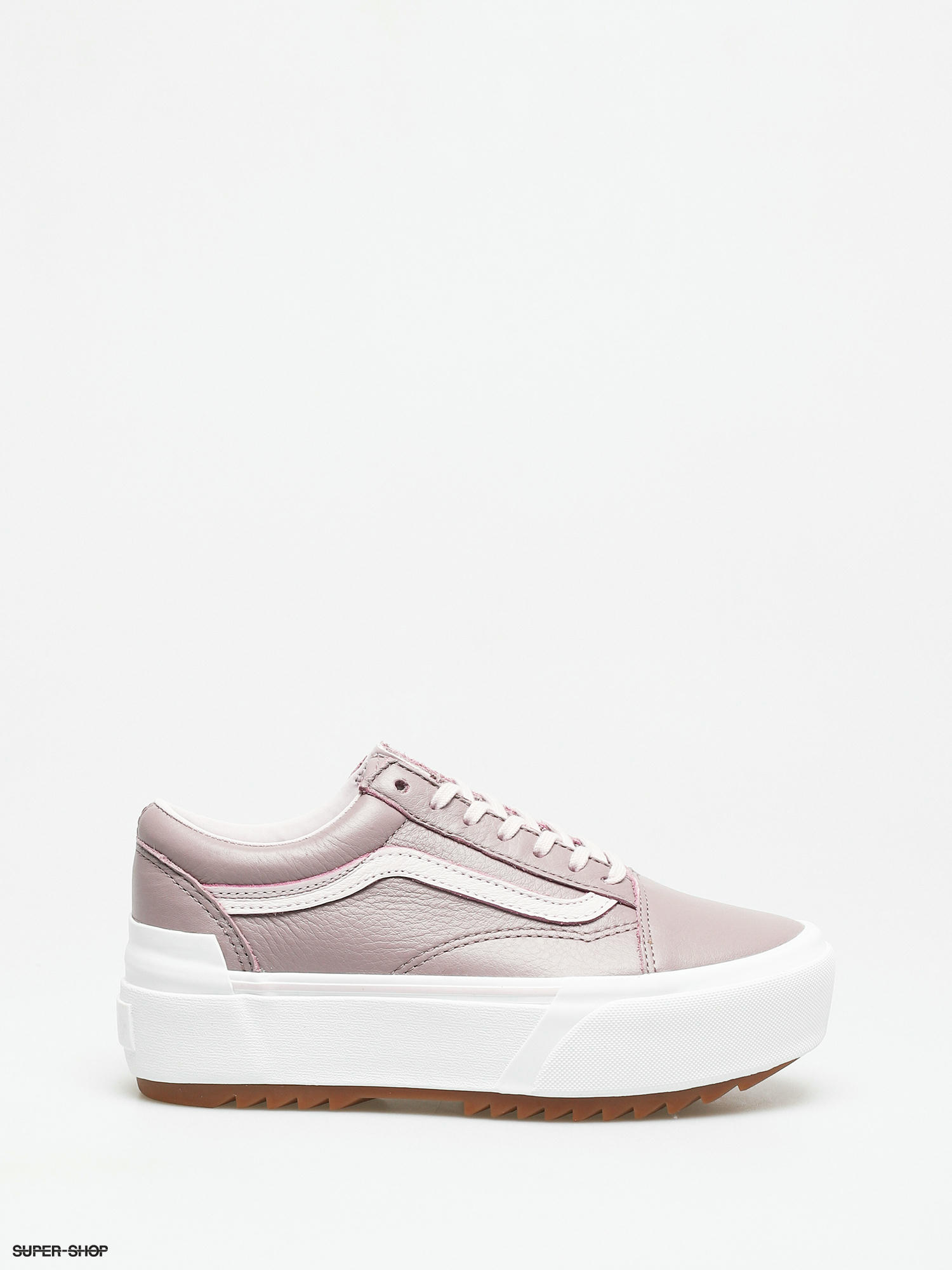 Vans old sale skool pink leather