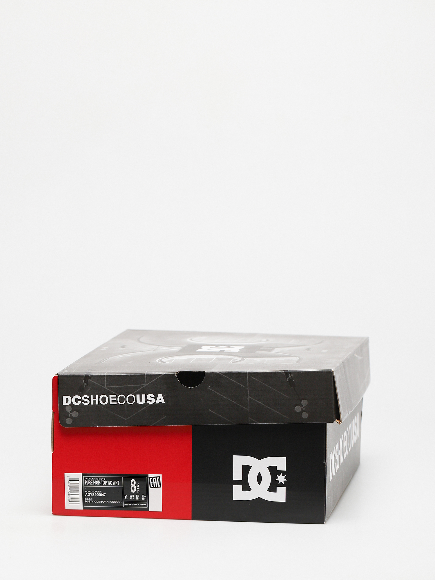 DC Pure High Top Wc Wnt Shoes (dusty olive/orange)