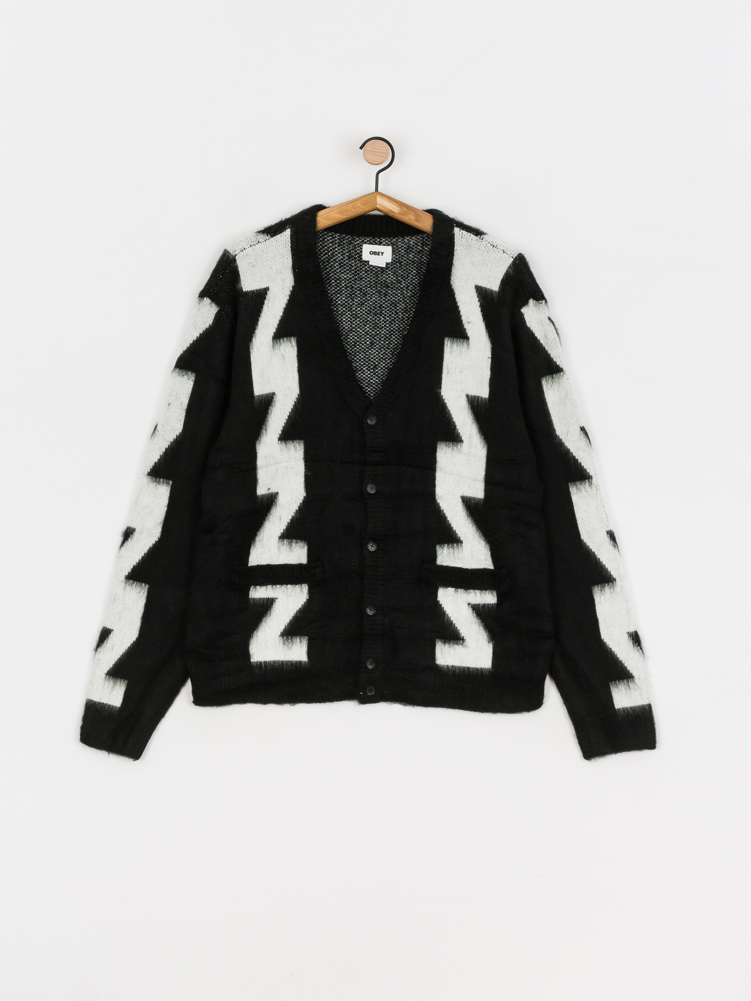 OBEY Dexter Cardigan Pulli (black multi)