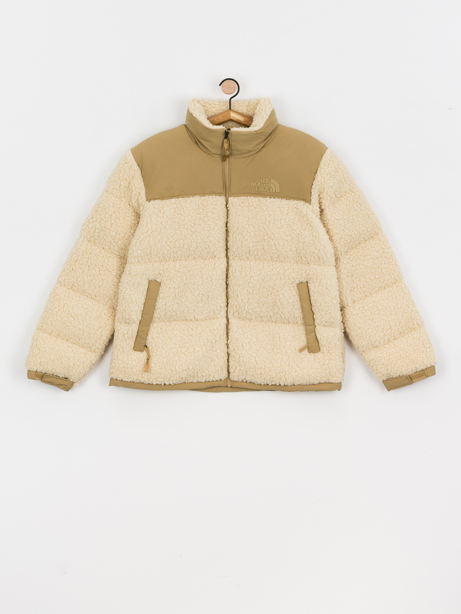 The North Face Sherpa Nuptse Jacke (bleached sand/kelp tan)