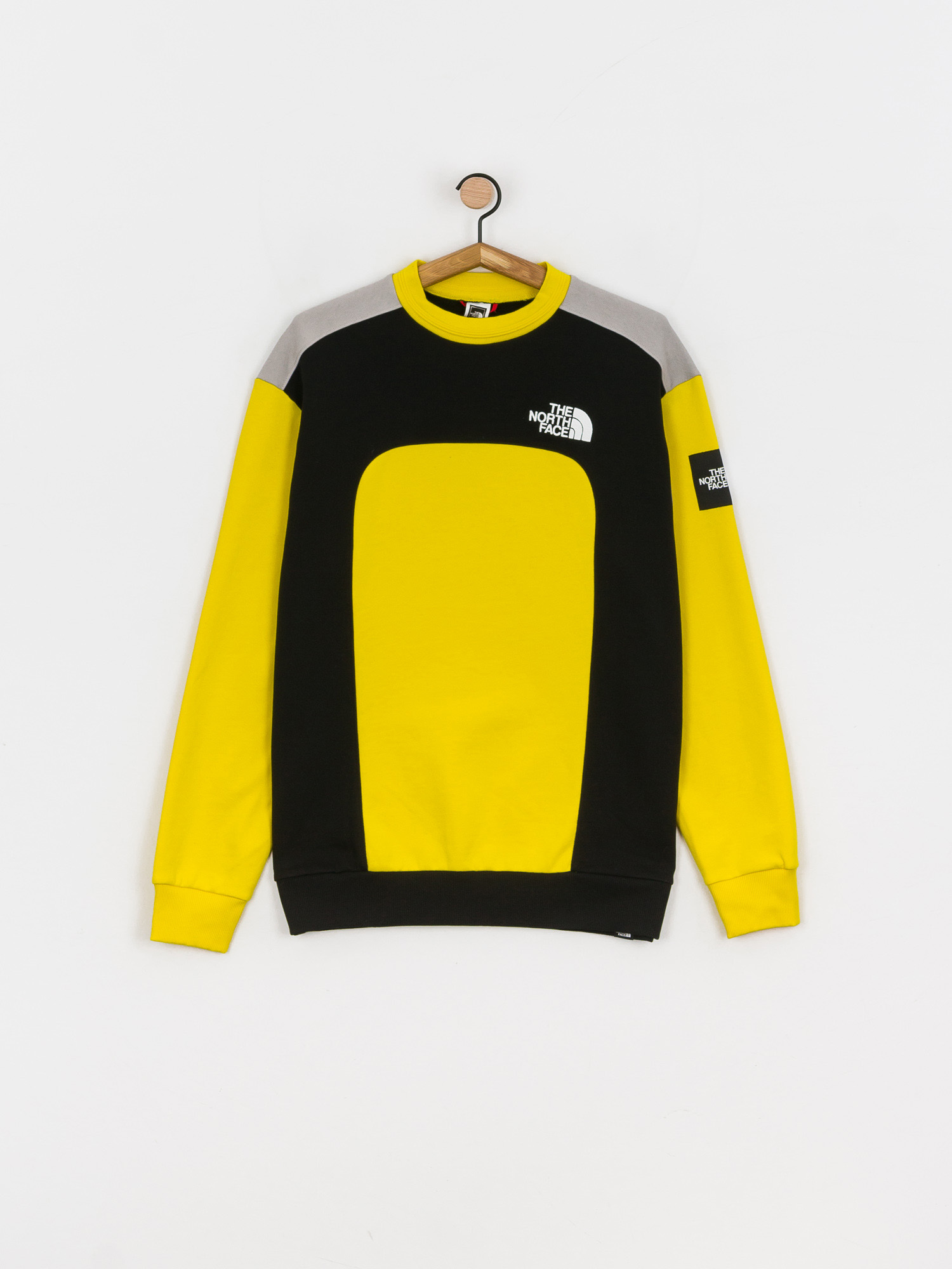 The North Face Black Box Cut Sew Sweatshirt yellow (lightning