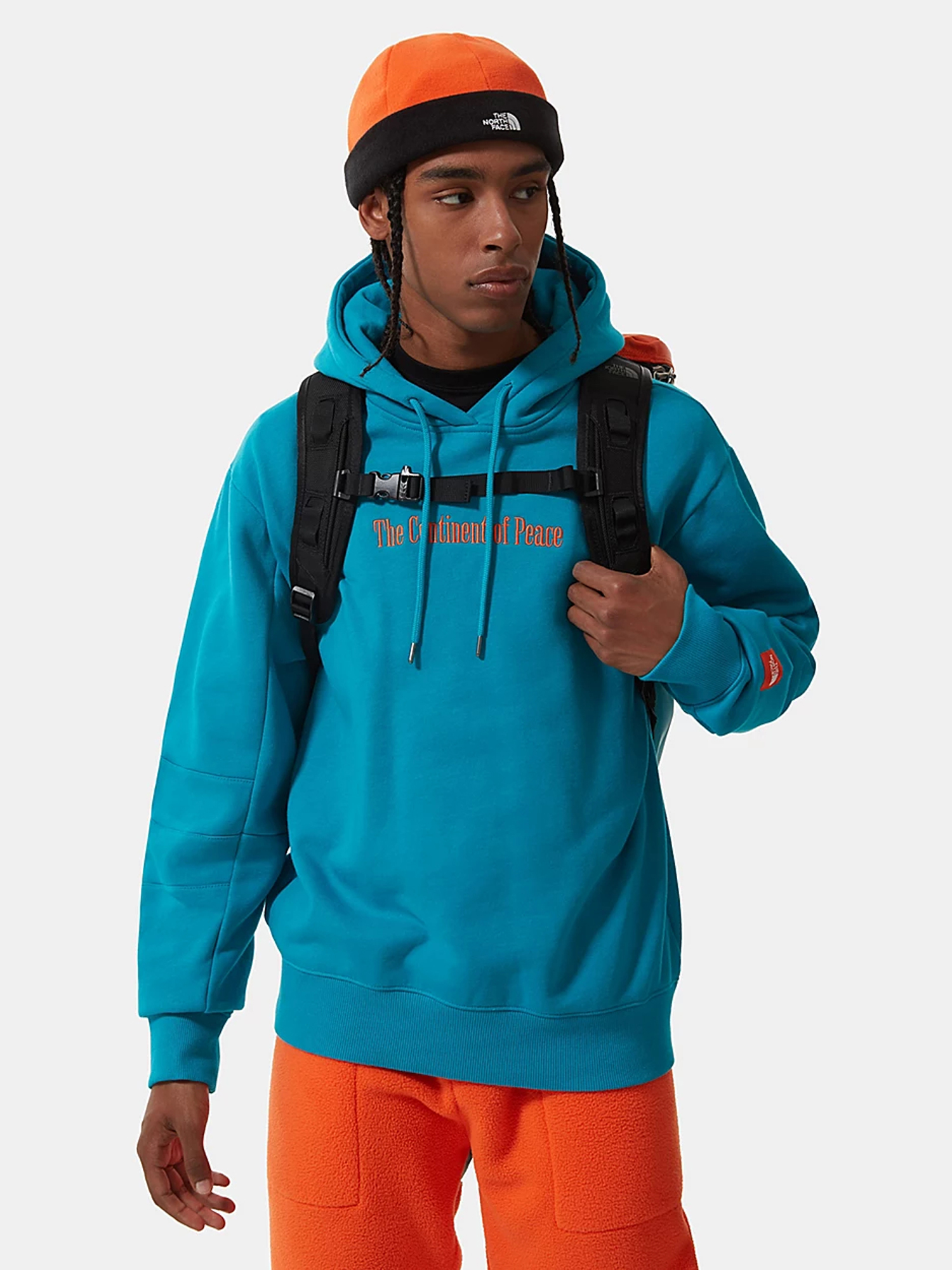 The North Face Base Camp Fuse Box Backpack (red orange/trans antracit blue)