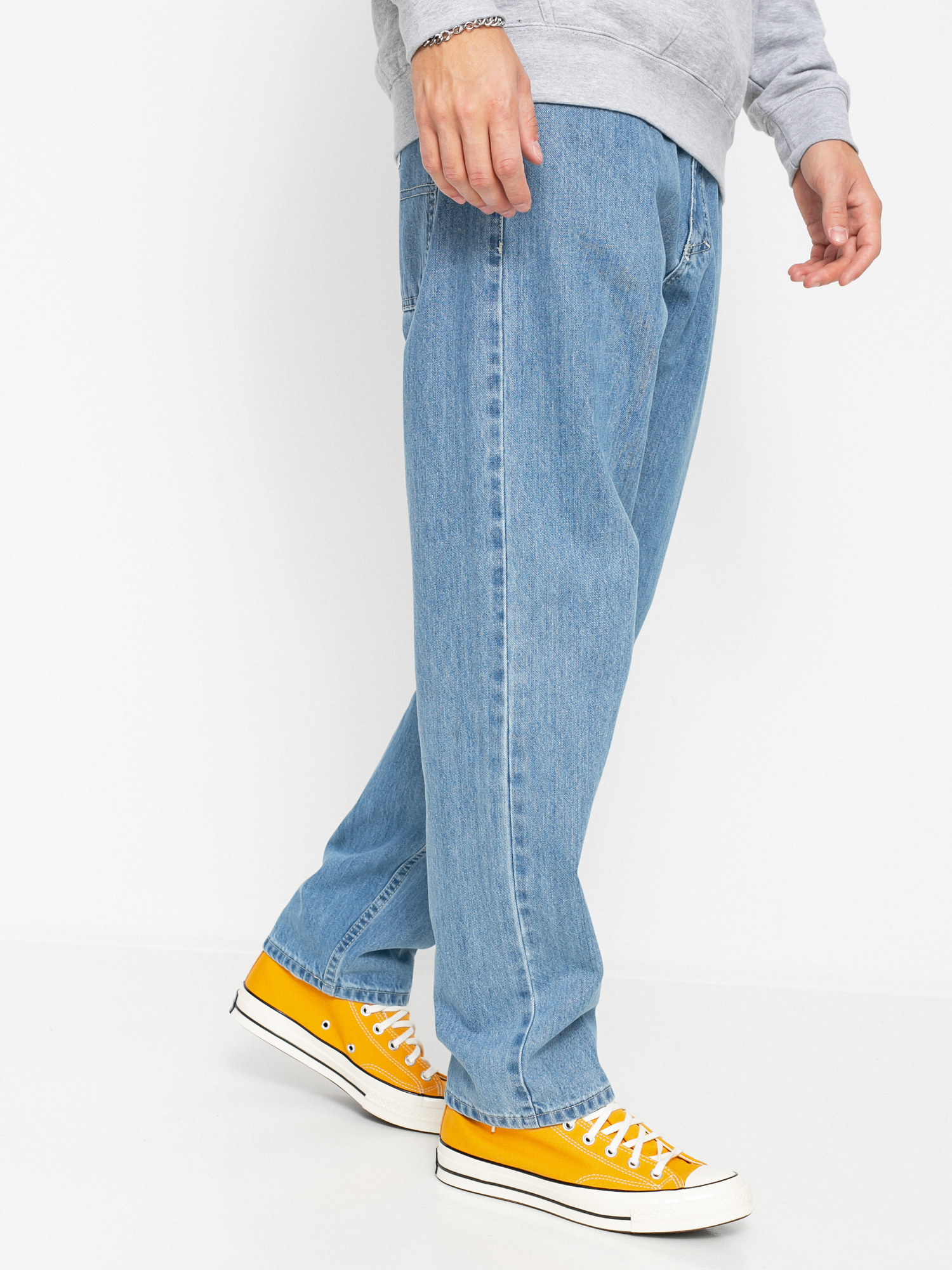 MassDnm Craft Jeans Baggy Fit Pants (light blue stone wash)