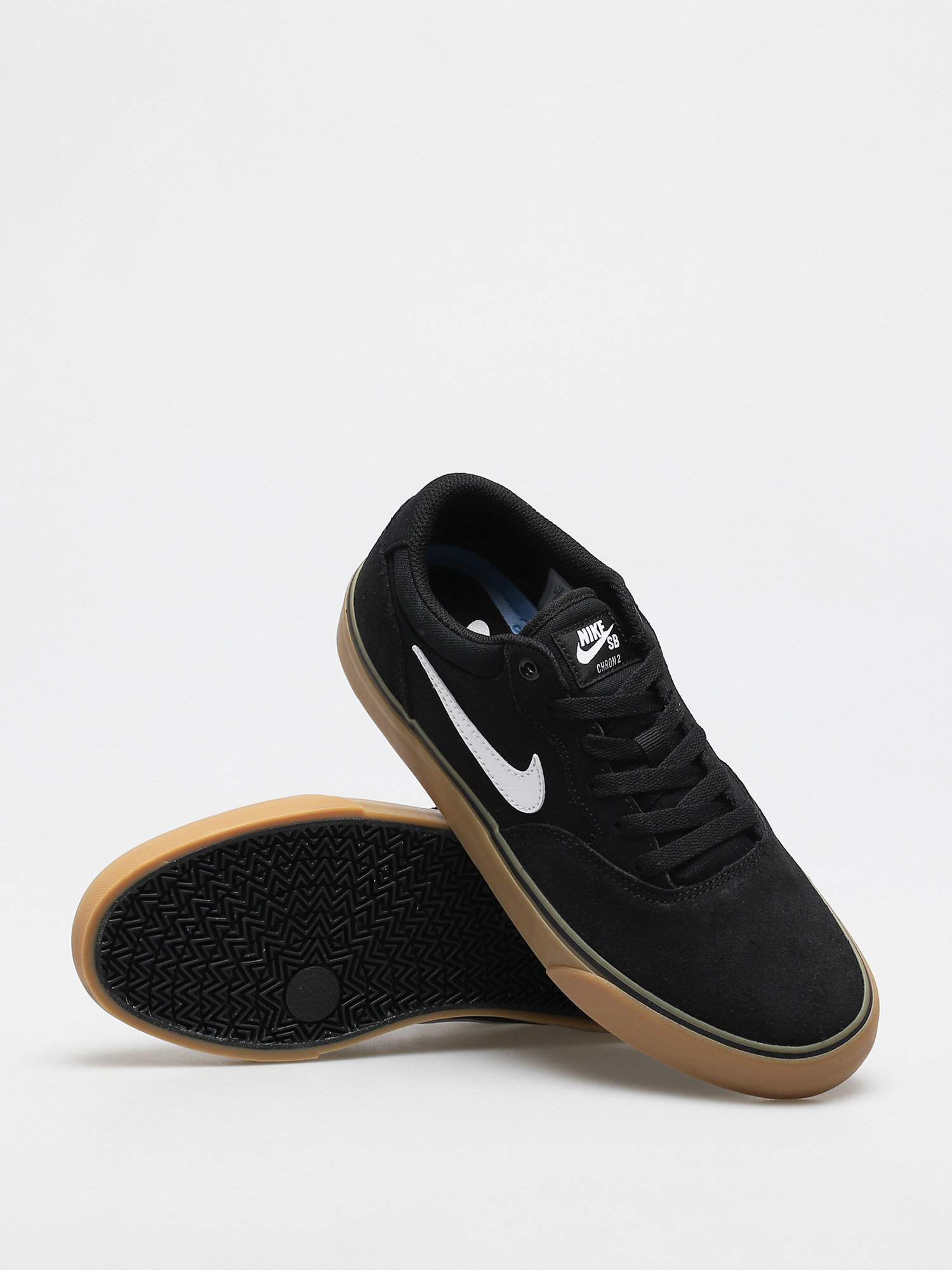 Nike SB Chron 2 Schuhe (black/white black gum light brown)