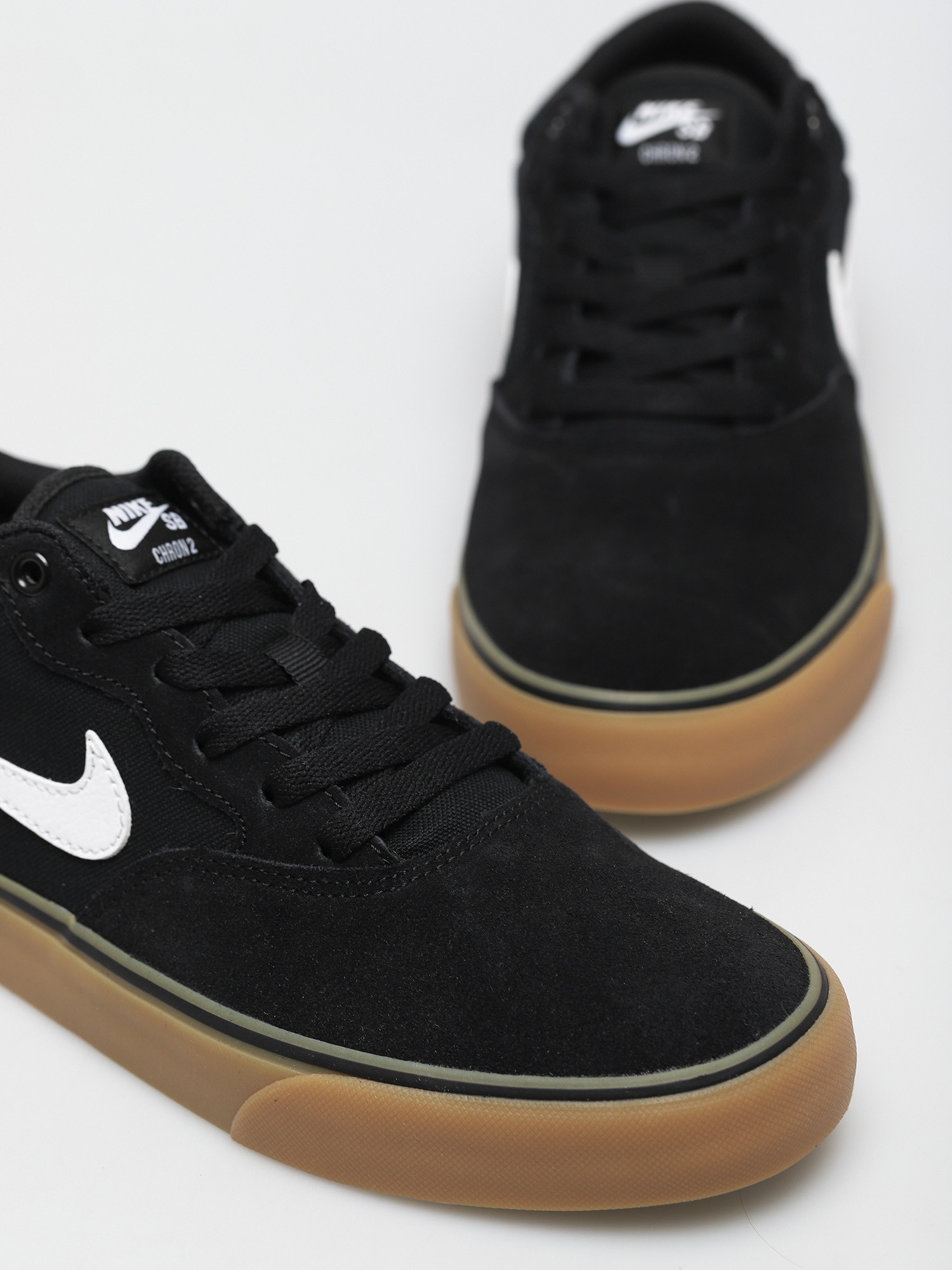 Nike SB Chron 2 Shoes (black/white black gum light brown)